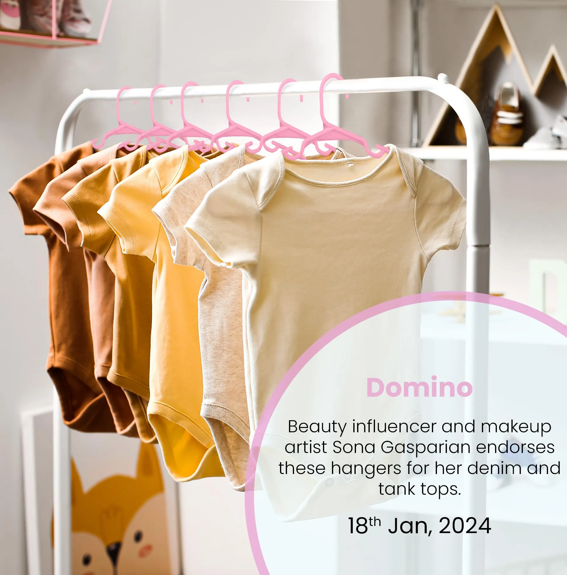 Utopia Home Grucce per bambini in plastica, 29 cm, confezione da 20 pezzi, rosa chiaro - immagine 5
