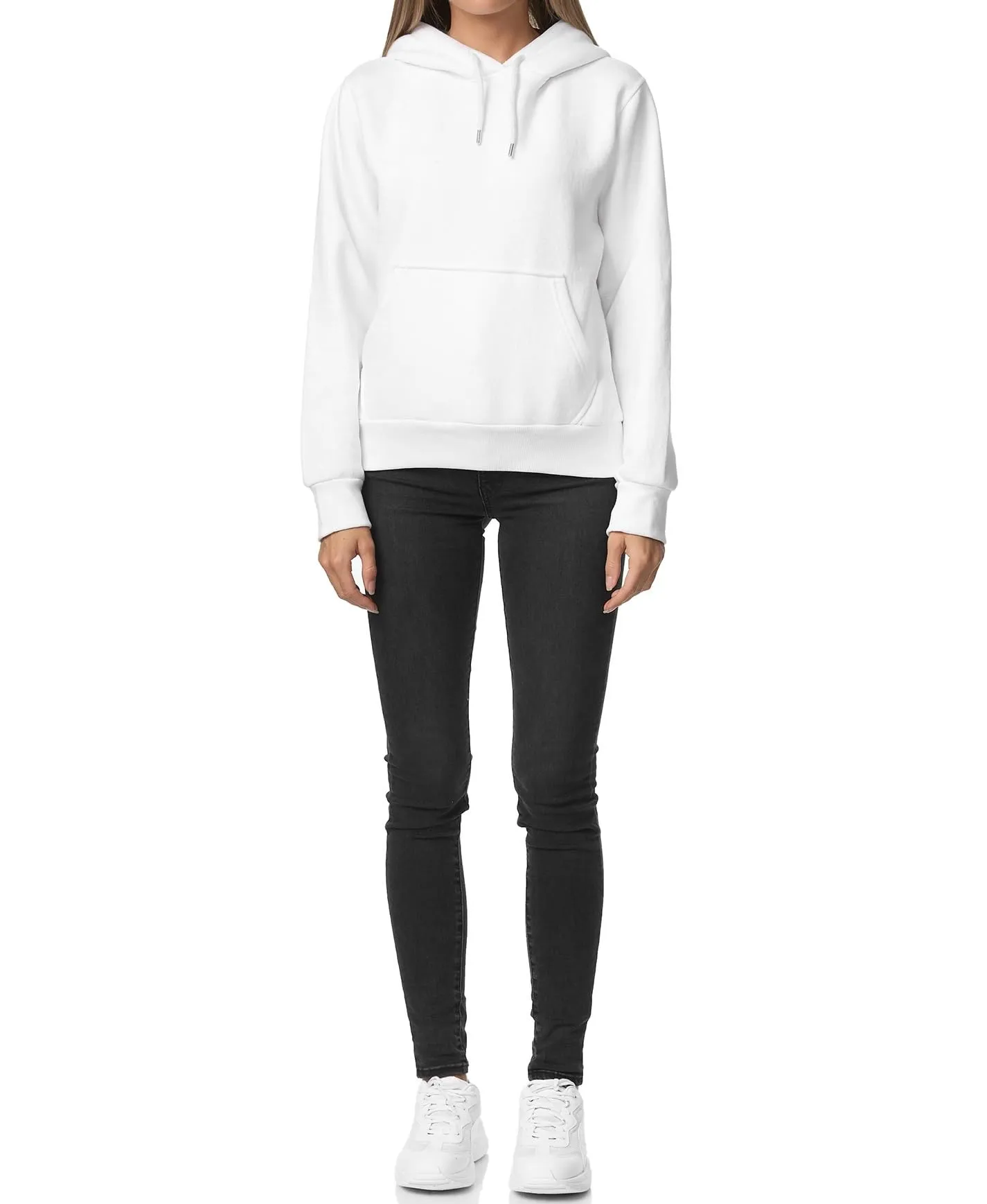 Smith & Solo Hoodie Donna Felpa con Cappuccio Cotone - immagine 5
