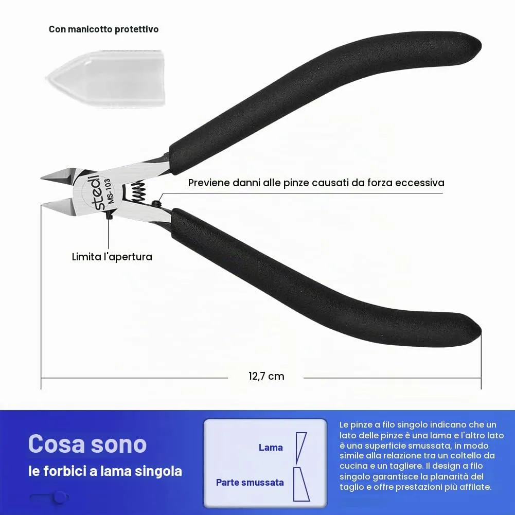 stedi Tronchesine da Modellismo a Lama Singola, 12,7 cm, MS-103 - immagine 5