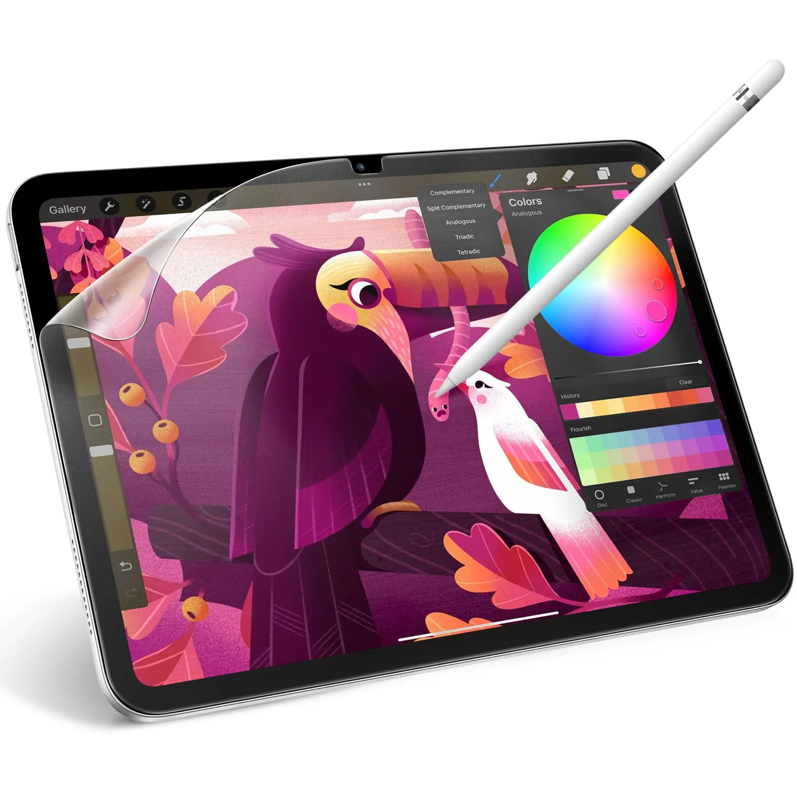 JETech Pellicola Protettiva Effetto Carta Opaca per iPad 11ª/10ª Gen (A16) - immagine 1