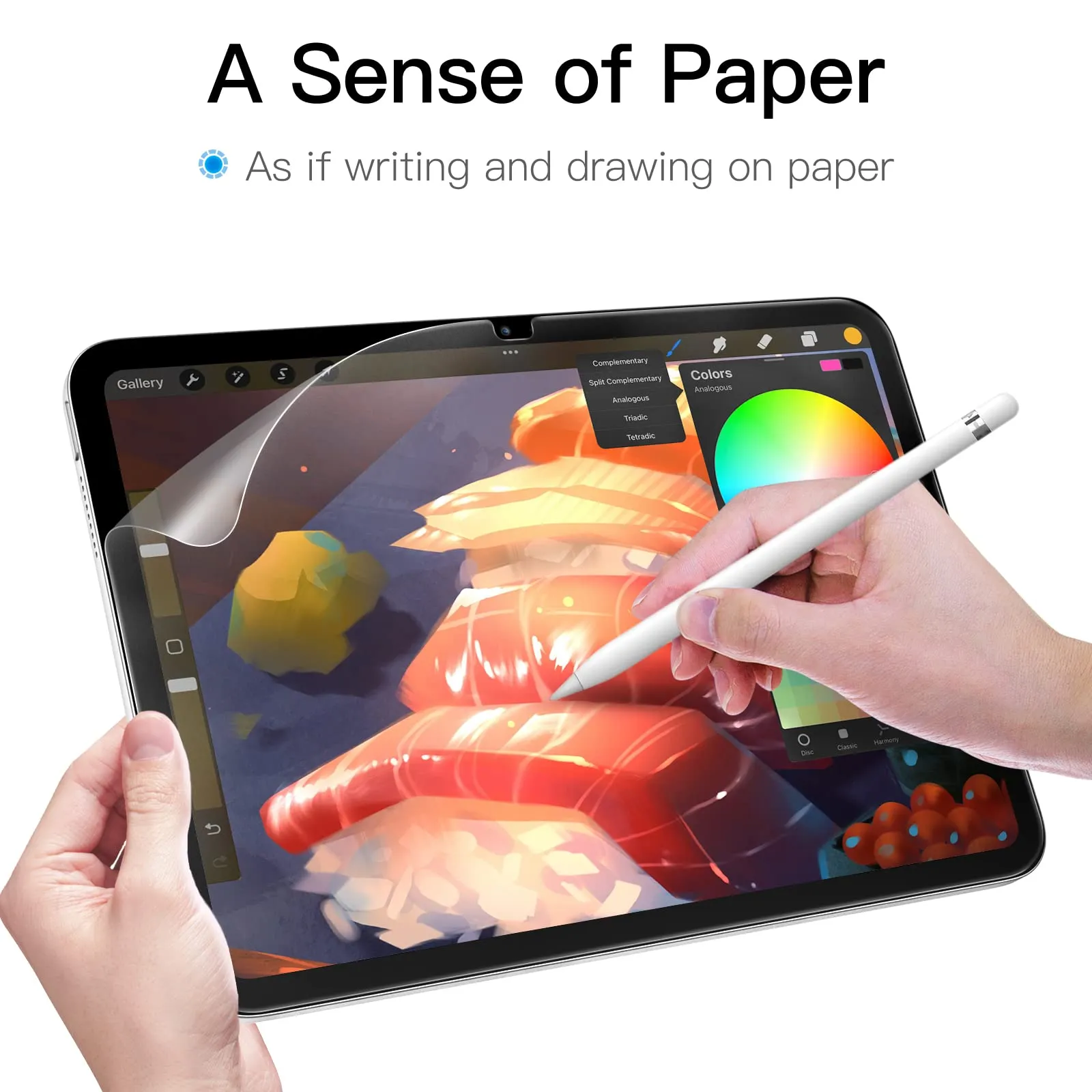 JETech Pellicola Protettiva Effetto Carta Opaca per iPad 11ª/10ª Gen (A16) - immagine 3