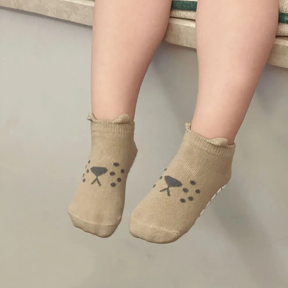 FedMois Calzini Antiscivolo in Cotone per Bimbi con Motivi Animali, 6 Paia, 0-1 Anno - immagine 2