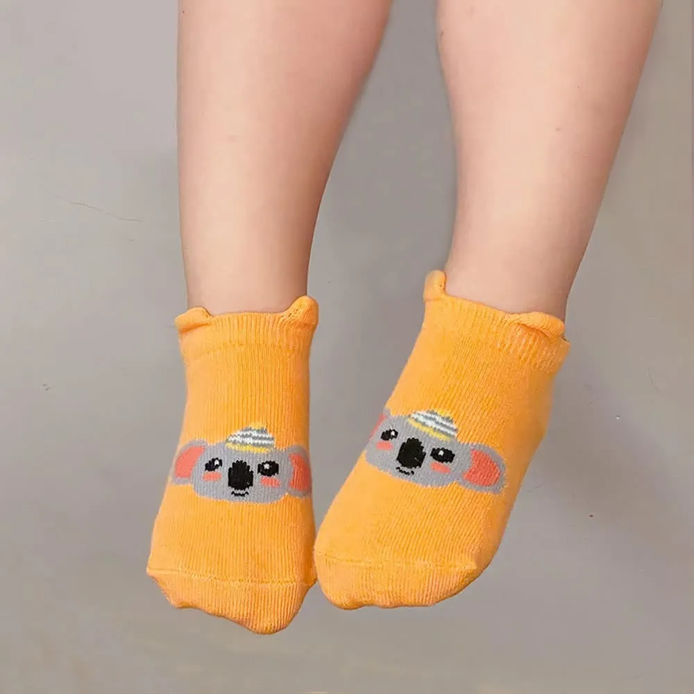 FedMois Calzini Antiscivolo in Cotone per Bimbi con Motivi Animali, 6 Paia, 0-1 Anno - immagine 6