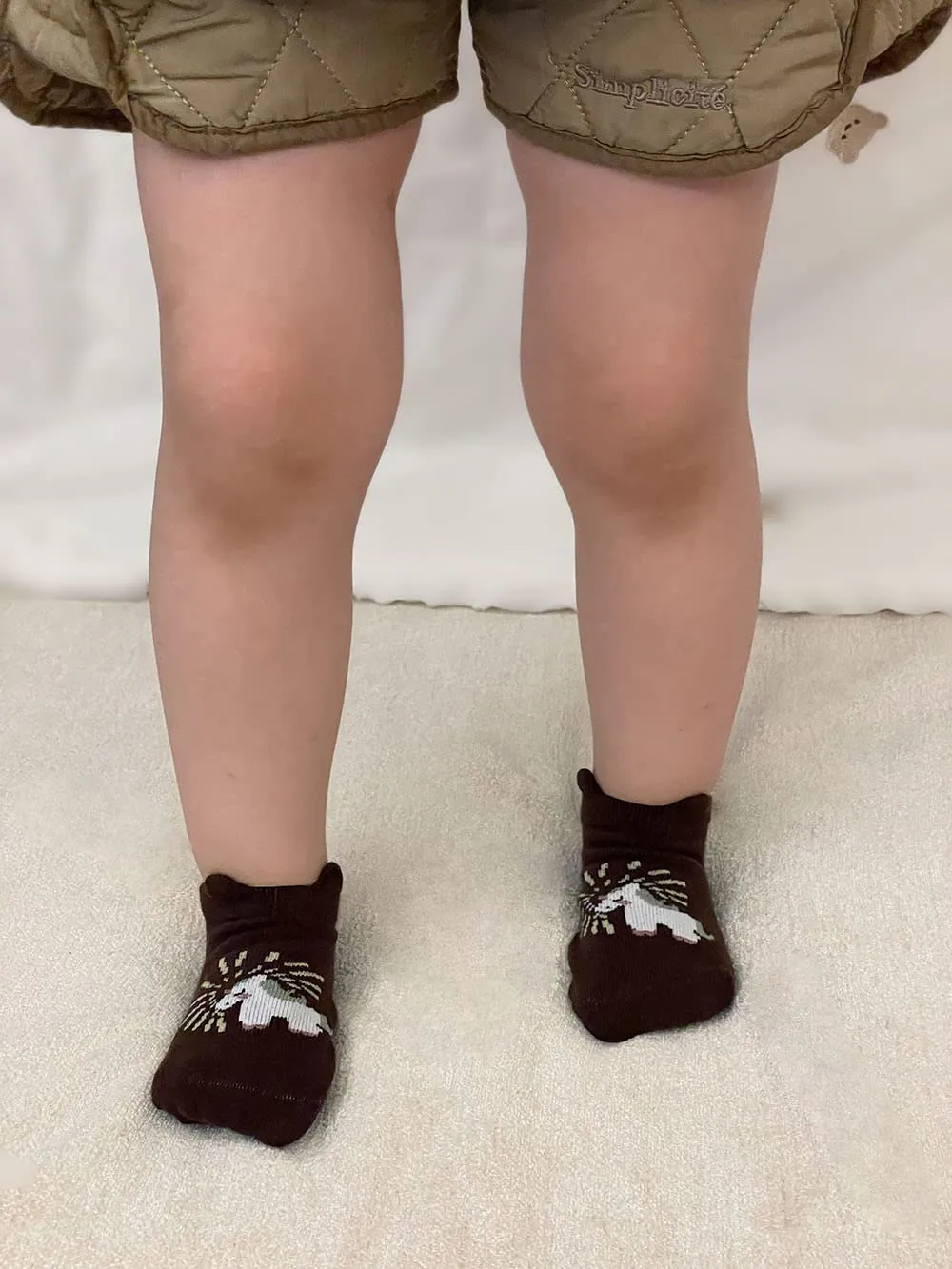 FedMois Calzini Antiscivolo in Cotone per Bambini Motivi Animali Pinguino, 6 Paia, 1-3 Anni - immagine 7