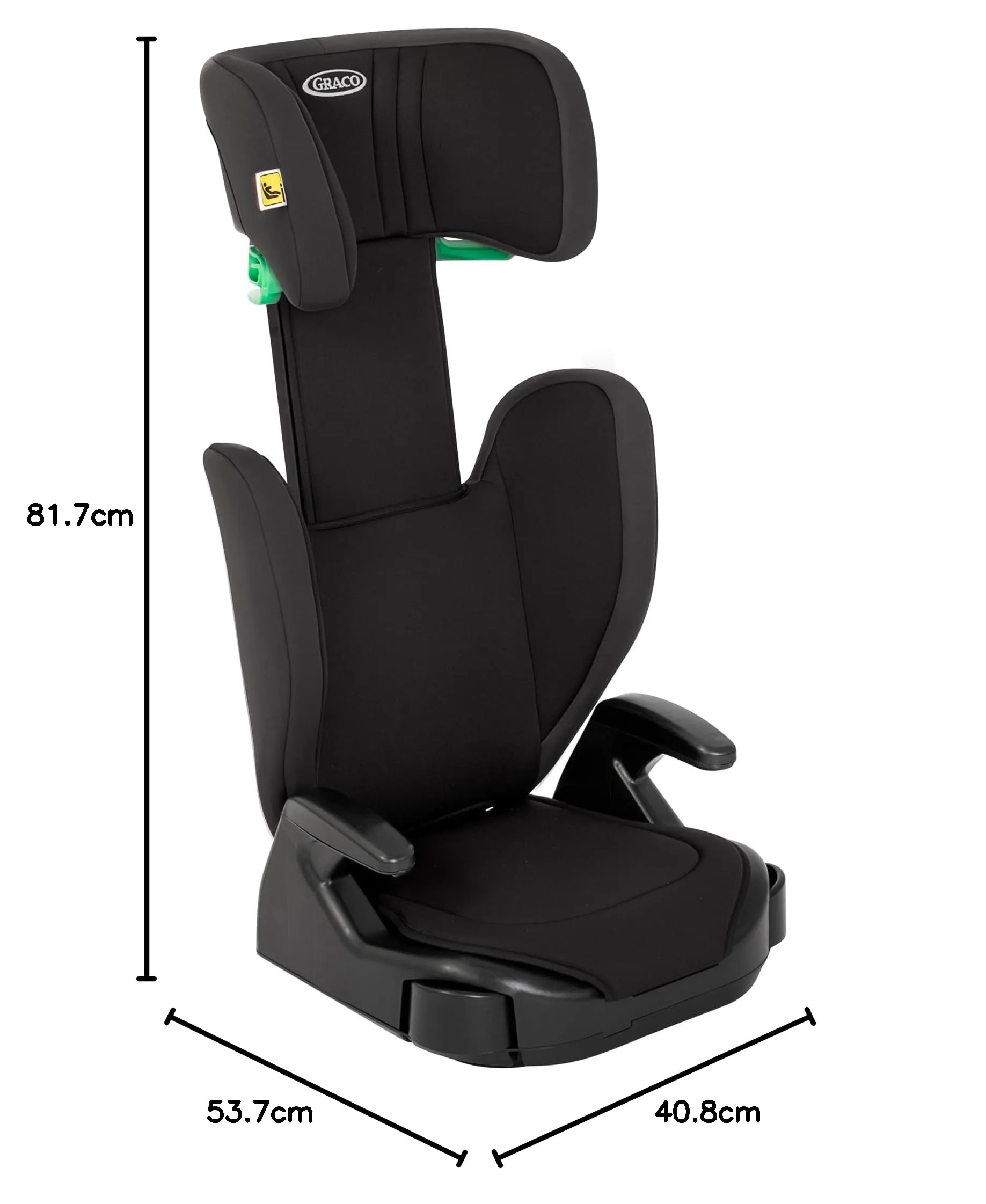 Graco Junior Maxi i-Size R129 Seggiolino Rialzo, Nero - immagine 9
