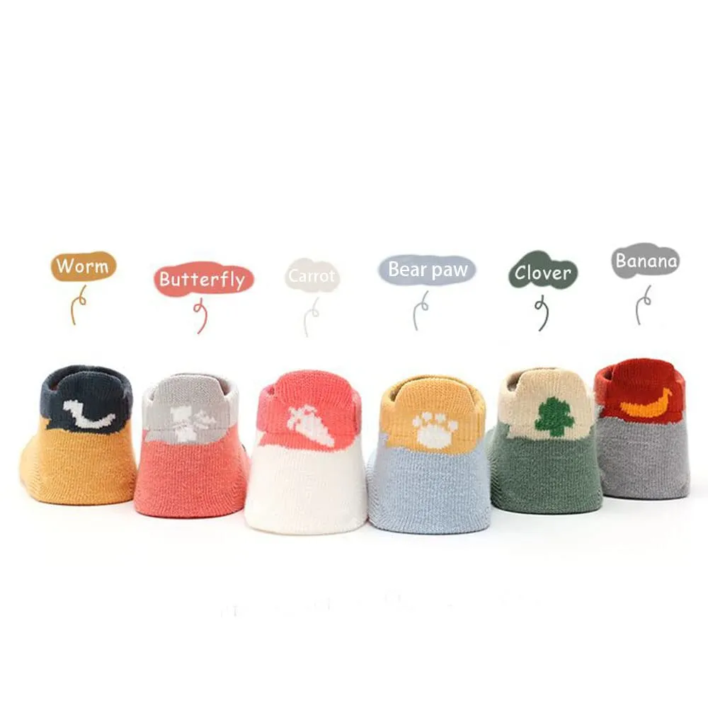 FedMois Calzini Antiscivolo in Cotone per Bambini, Motivi Animali Panda, 6 Paia, 3-5 Anni - immagine 7