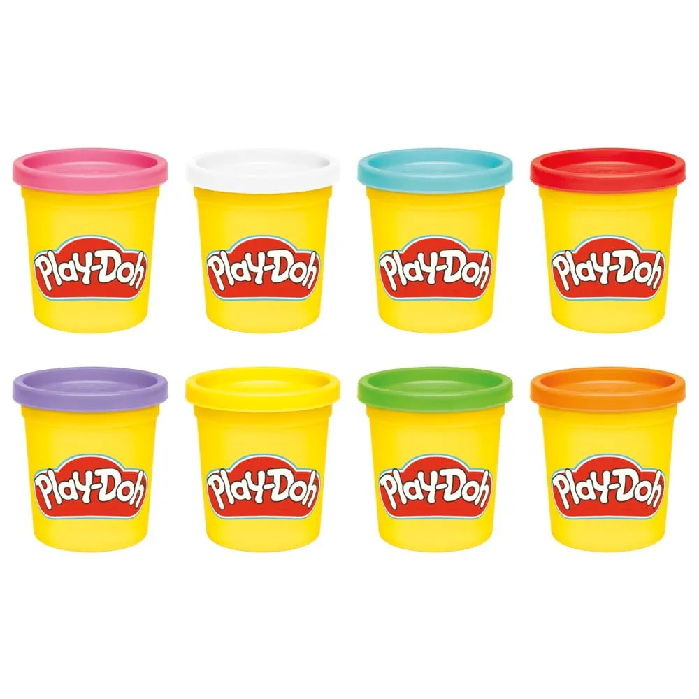 Play-Doh 8 Couleurs Arc-en-Ciel, Pots de pâte à Modeler de 85 g - immagine 2