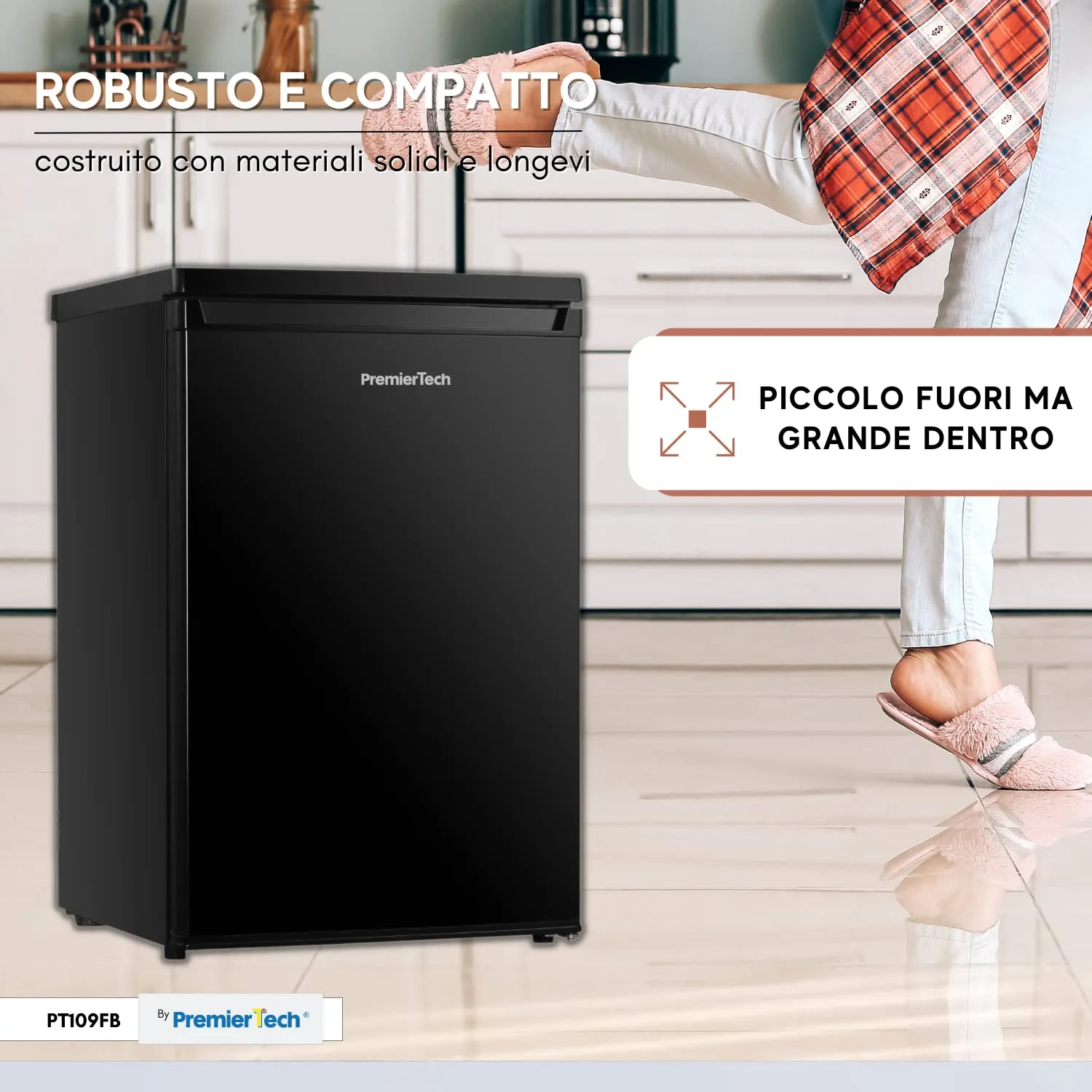 PremierTech Mini Frigo 109 Litri PT109FB Nero - immagine 9
