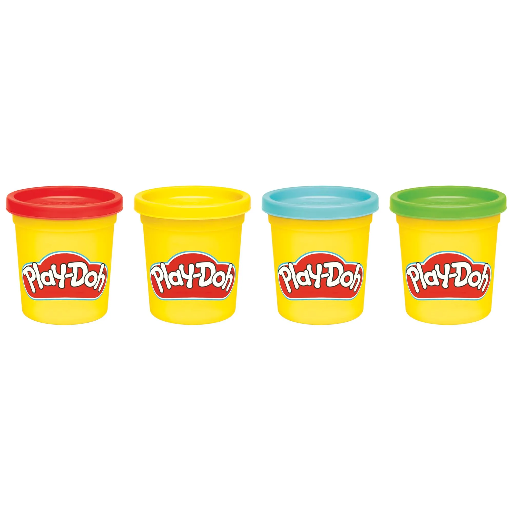Play-Doh 4 Couleurs Classiques, Coffret de Pâte à Modeler 85g x4 - immagine 2