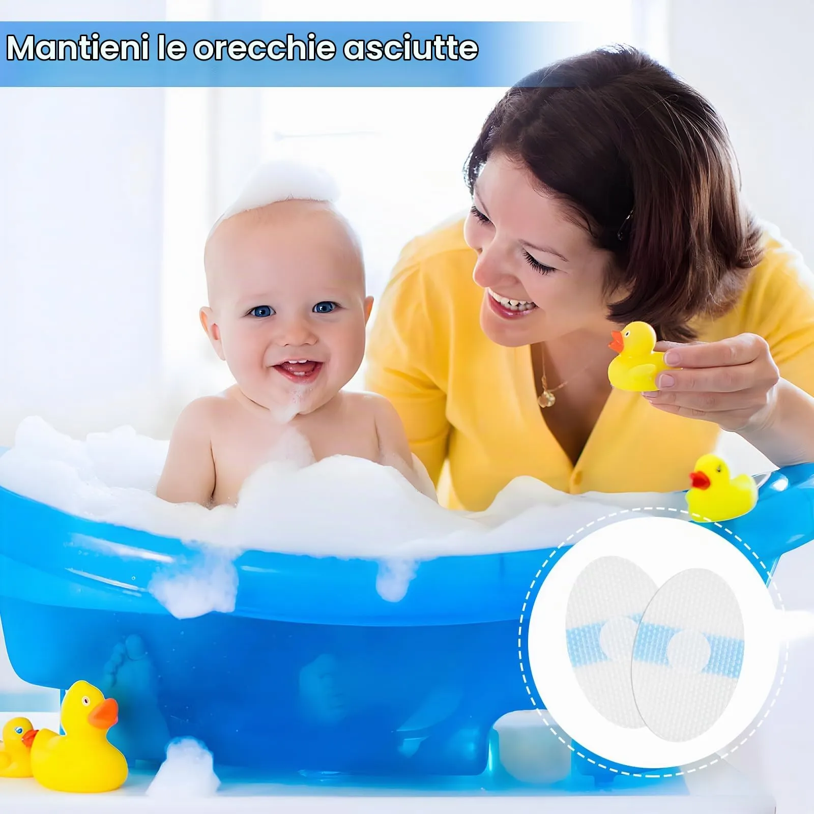 Leikedun Adesivi per Orecchie Impermeabili Monouso, 60 Pezzi - immagine 5