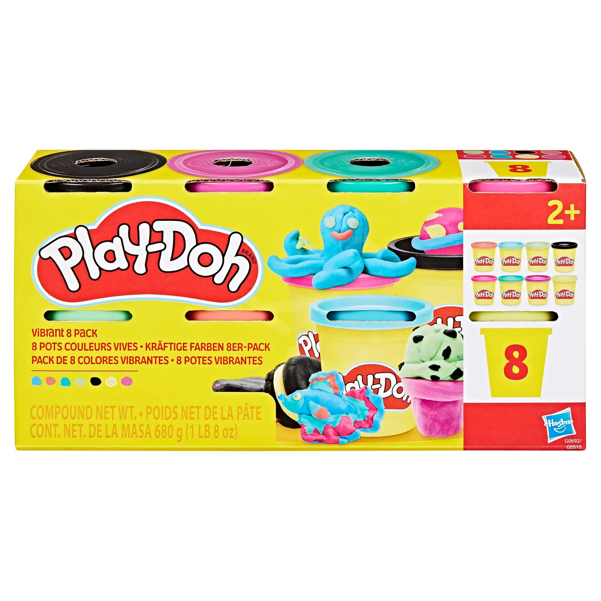 Play-Doh Pâte à Modeler, 8 Couleurs, 85 g - immagine 3