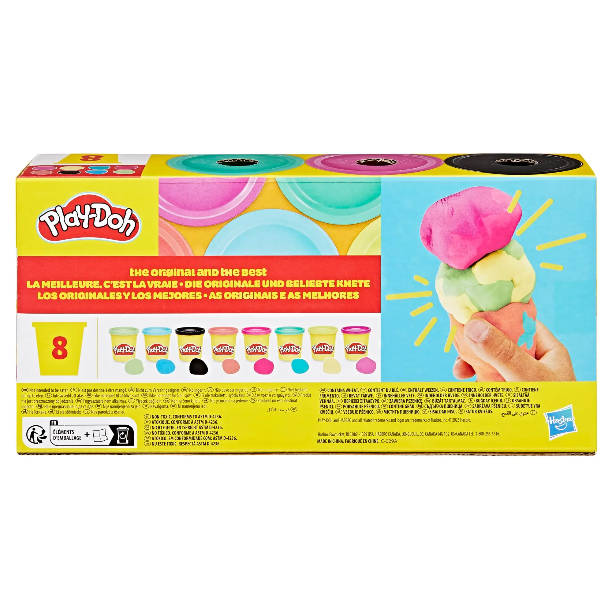 Play-Doh Pâte à Modeler, 8 Couleurs, 85 g - immagine 4
