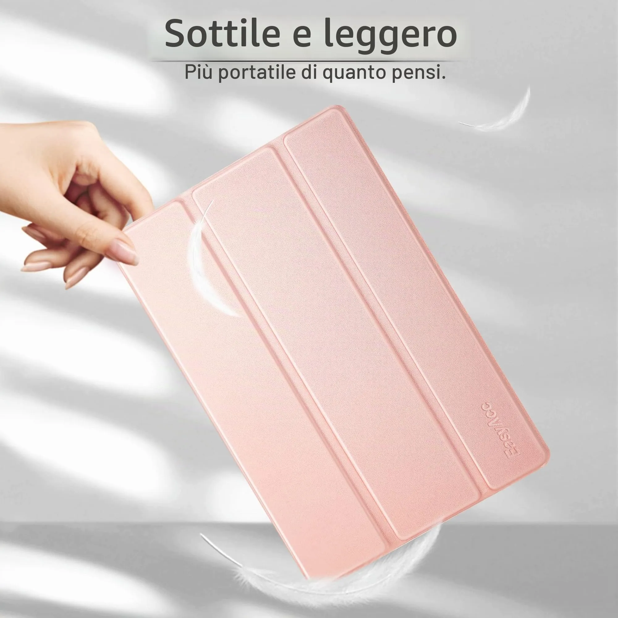 EasyAcc Cover for iPad 9.7" (6th Gen 2018 / 5th Gen 2017) Rose Gold - immagine 5