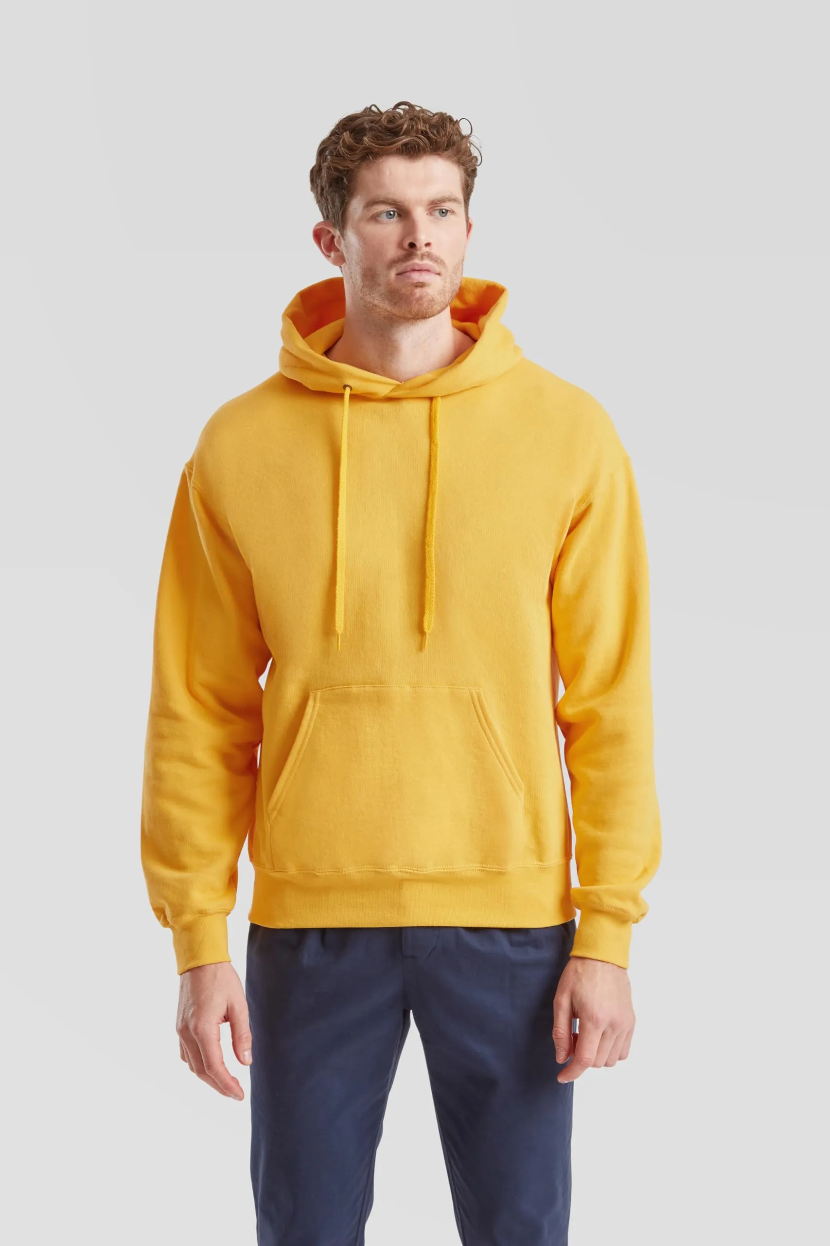 Fruit of the Loom Classic Felpa con cappuccio, Giallo, L - immagine 3
