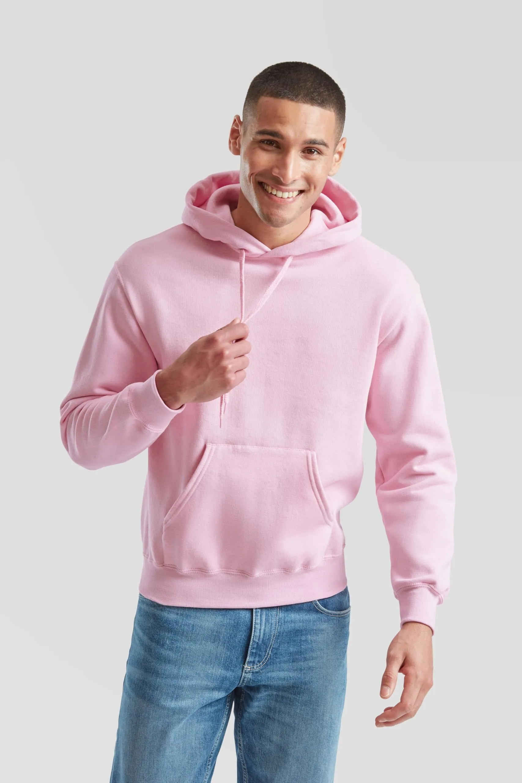 Fruit of the Loom Classic Felpa con cappuccio, Rosa, XXL - immagine 3