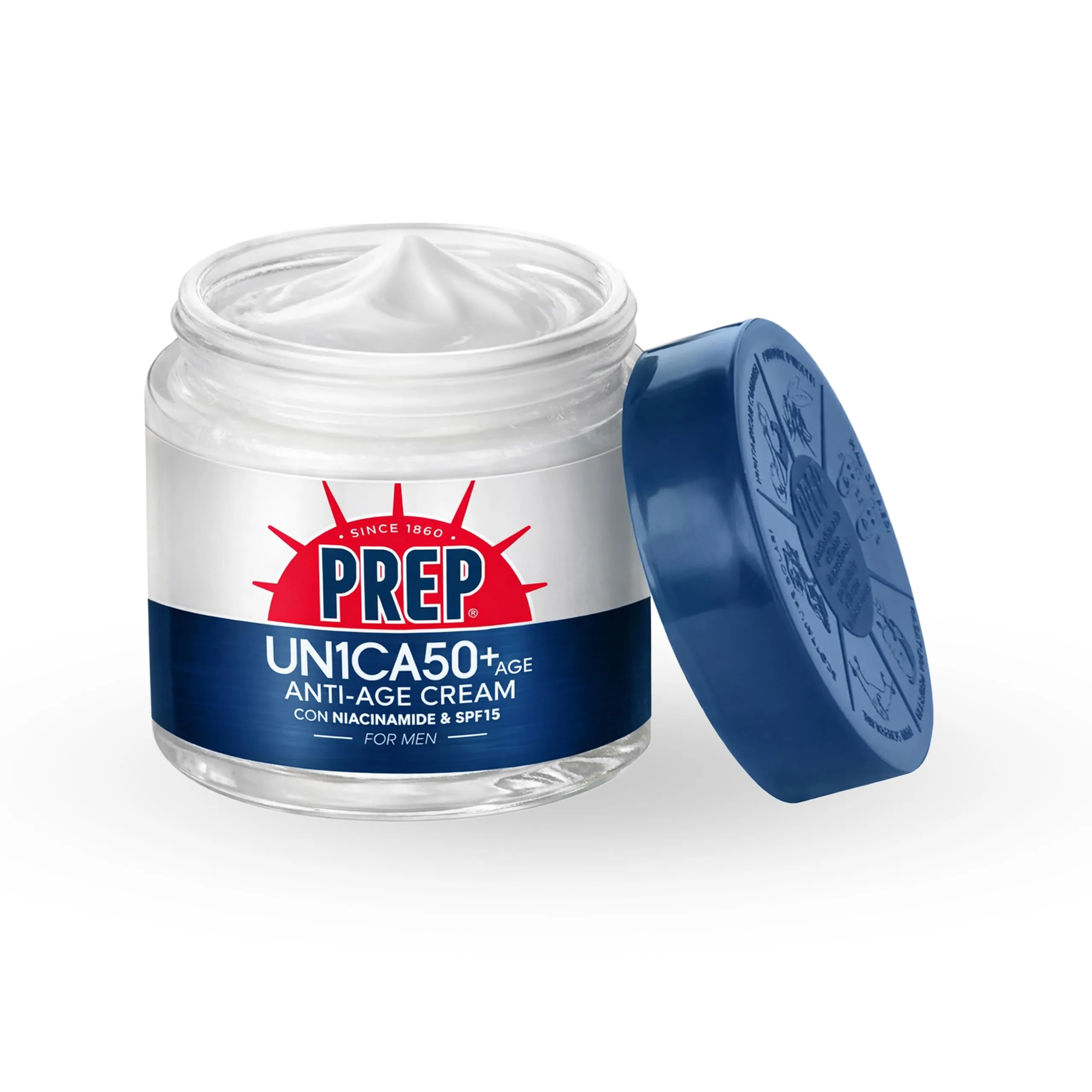 Prep UN1CA for Men 50+ Anti-Age Cream, Multifunction Face Cream with Niacinamide and SPF15, 75ml - immagine 2