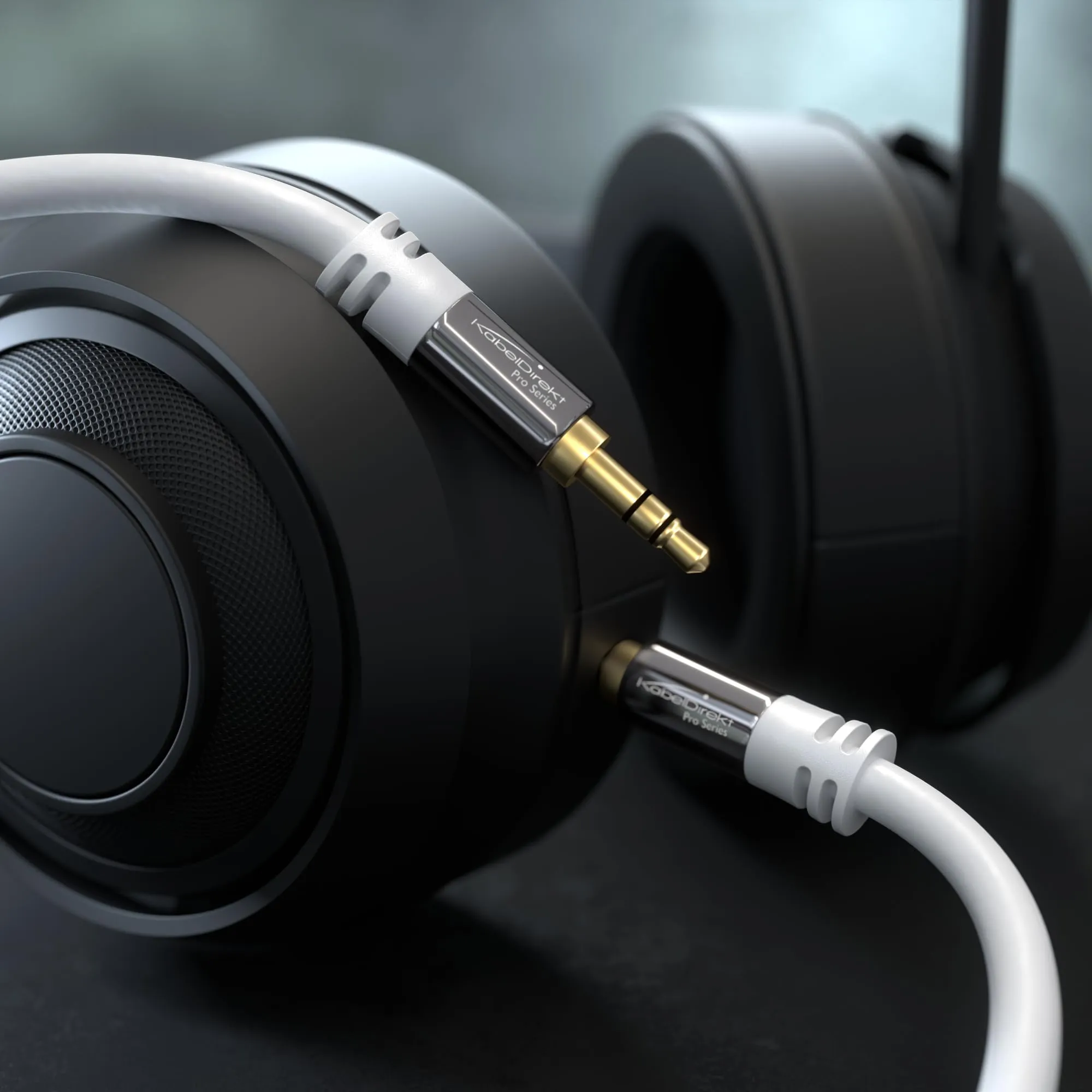 KabelDirekt Cavo Audio AUX Jack 3,5mm 7,5m Bianco - immagine 3