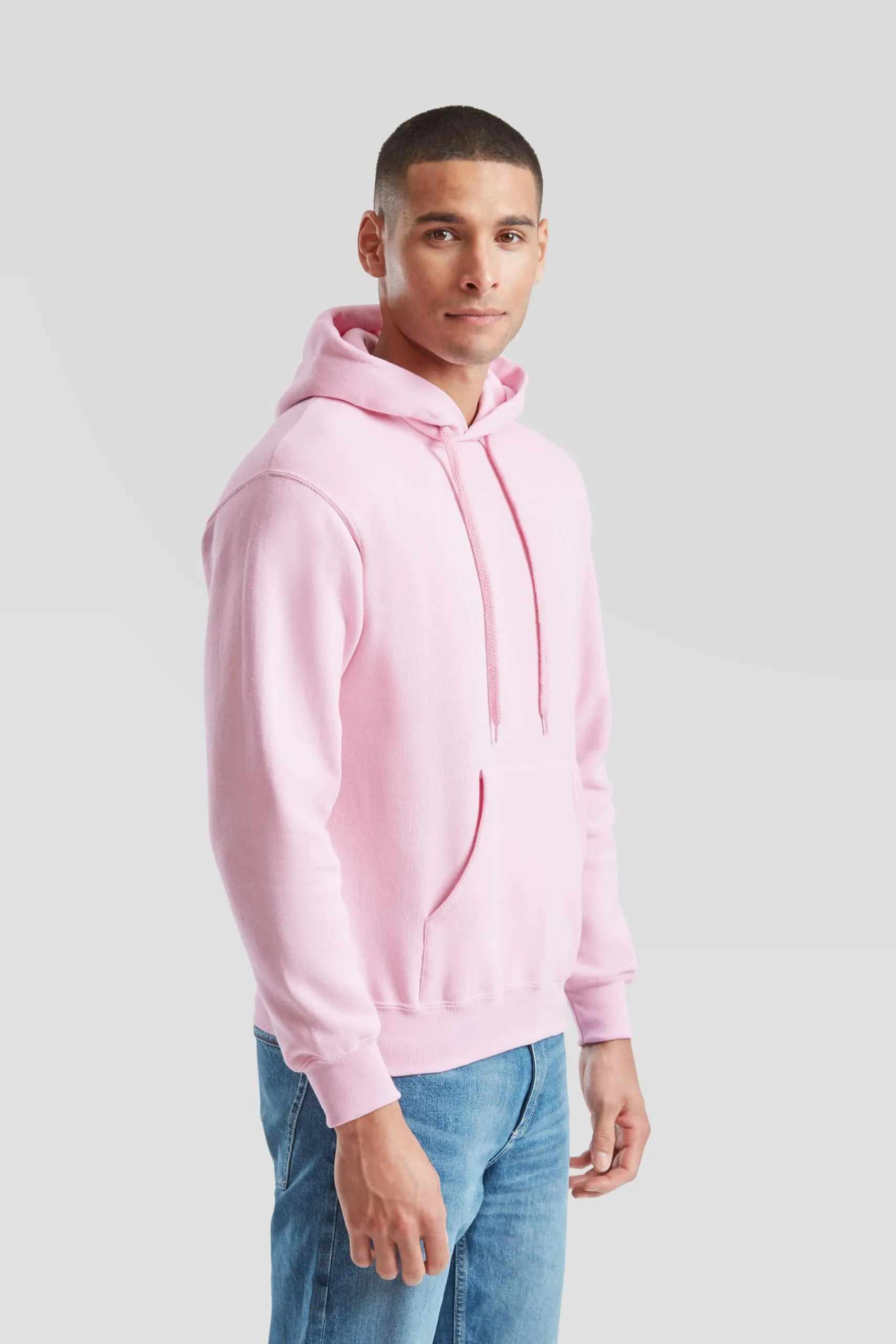 Fruit of the Loom Classic Felpa con cappuccio, Rosa, XL - immagine 4