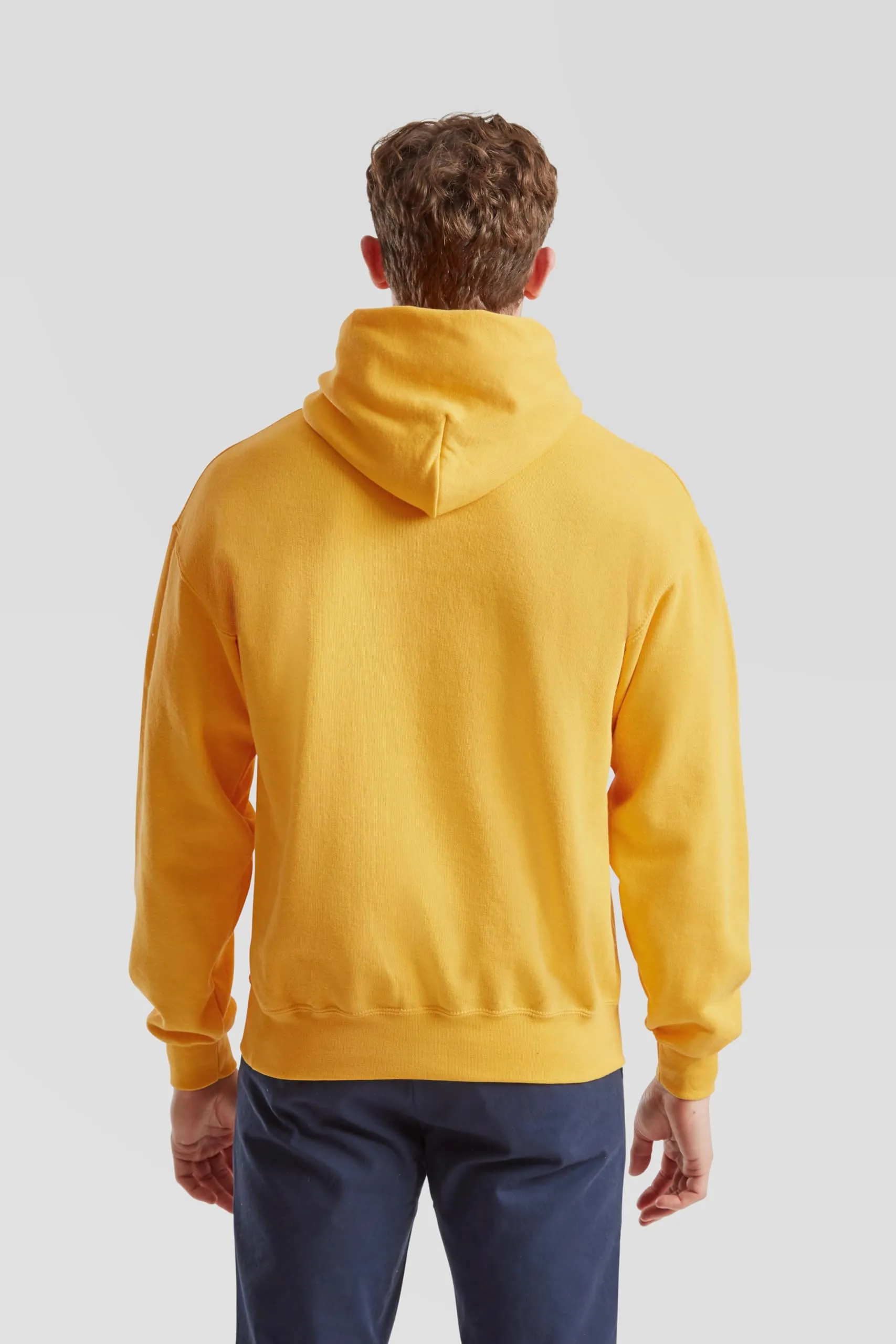 Fruit of the Loom Classic Felpa con cappuccio, XL, Giallo - immagine 5