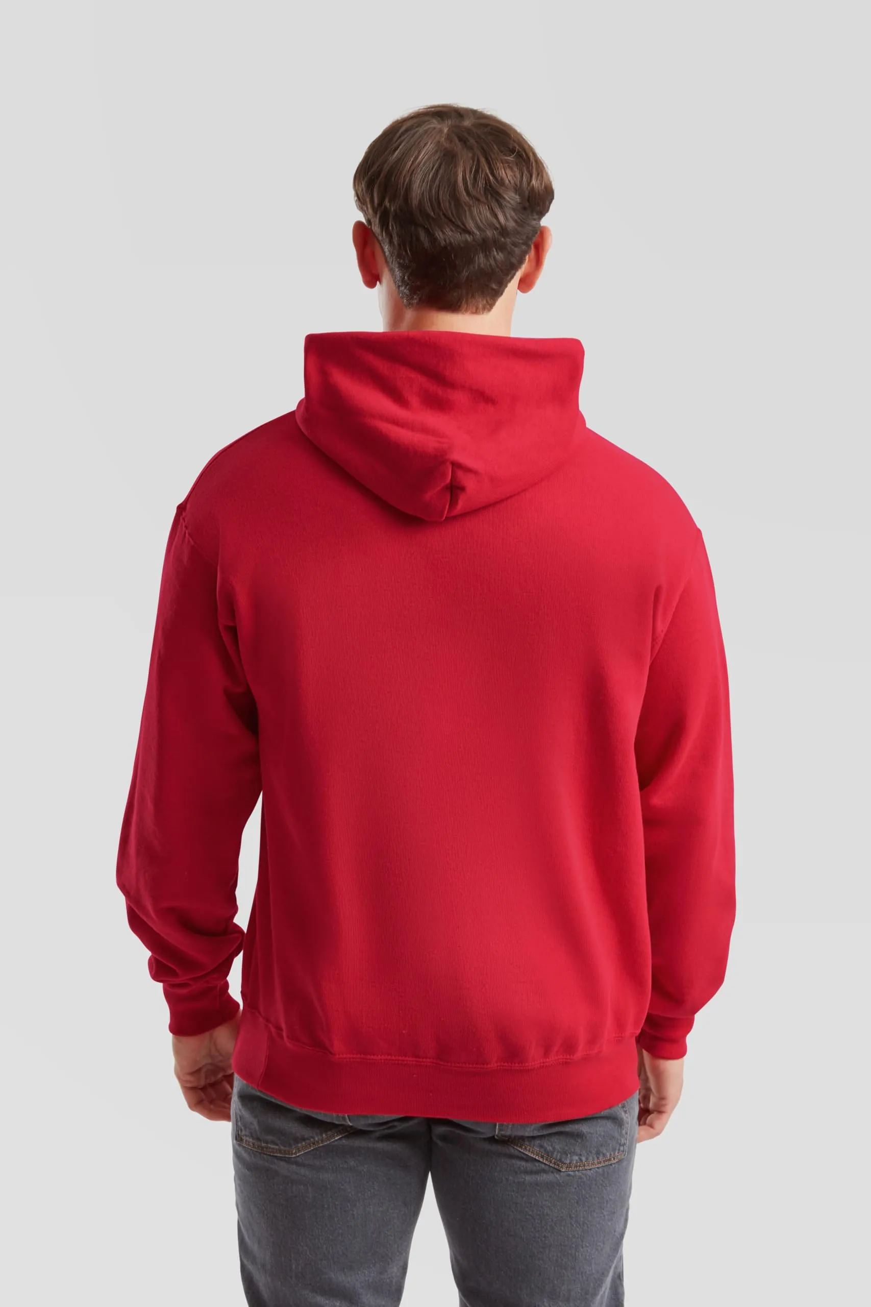 Fruit of the Loom Classic Felpa con cappuccio, XL, Rosso - immagine 5
