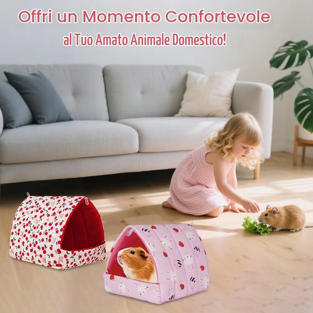 HOTUT Letto per Porcellini d'India, 2 Pezzi, Cuccia per Criceti, Conigli Nani, Cincillà e Lucertole - immagine 5