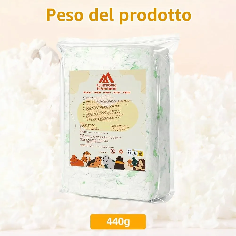 flintronic Lettiera per Piccoli Animali, 15L, per Criceti, Conigli Nani, Gerbilli e Roditori (440g) - immagine 3