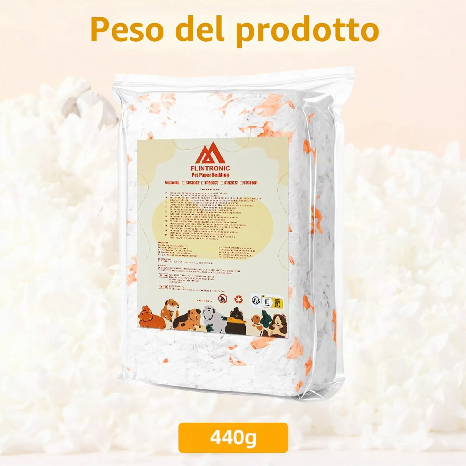 flintronic Lettiera per Piccoli Animali, 15L, 440g - immagine 7