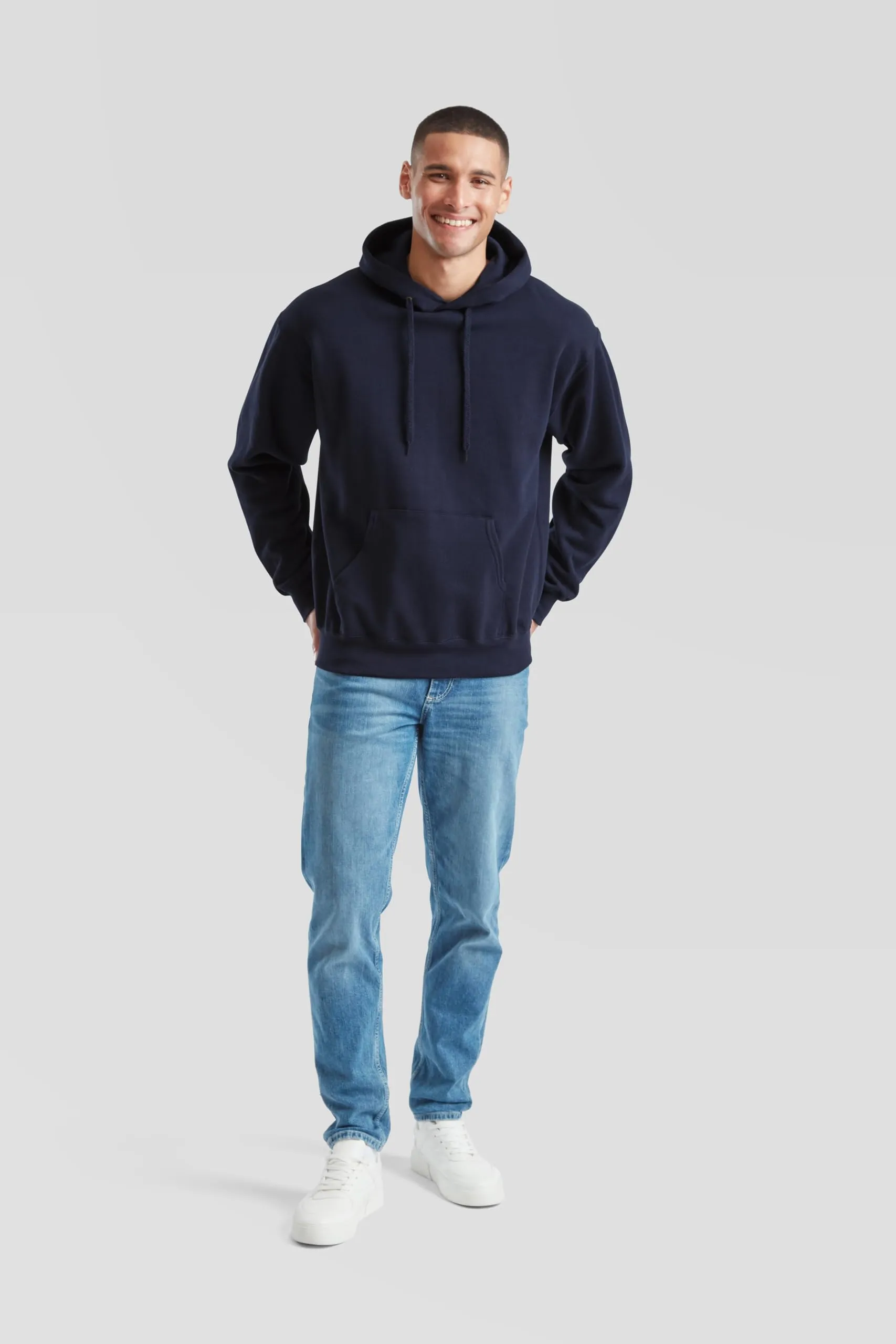 Fruit of the Loom Classic Felpa con cappuccio, Deep Navy, 4XL - immagine 2