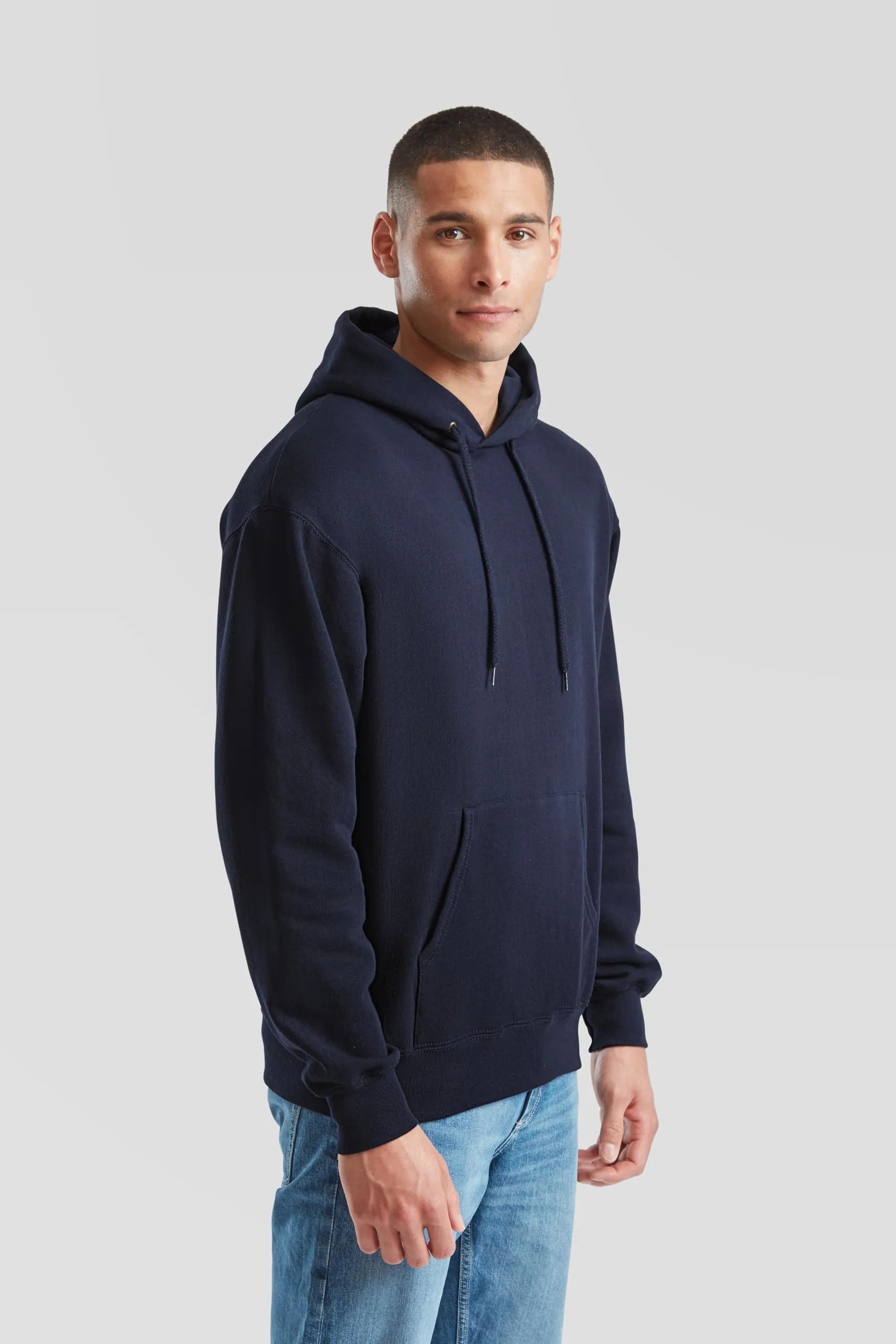 Fruit of the Loom Classic Felpa con cappuccio, Deep Navy, 4XL - immagine 4