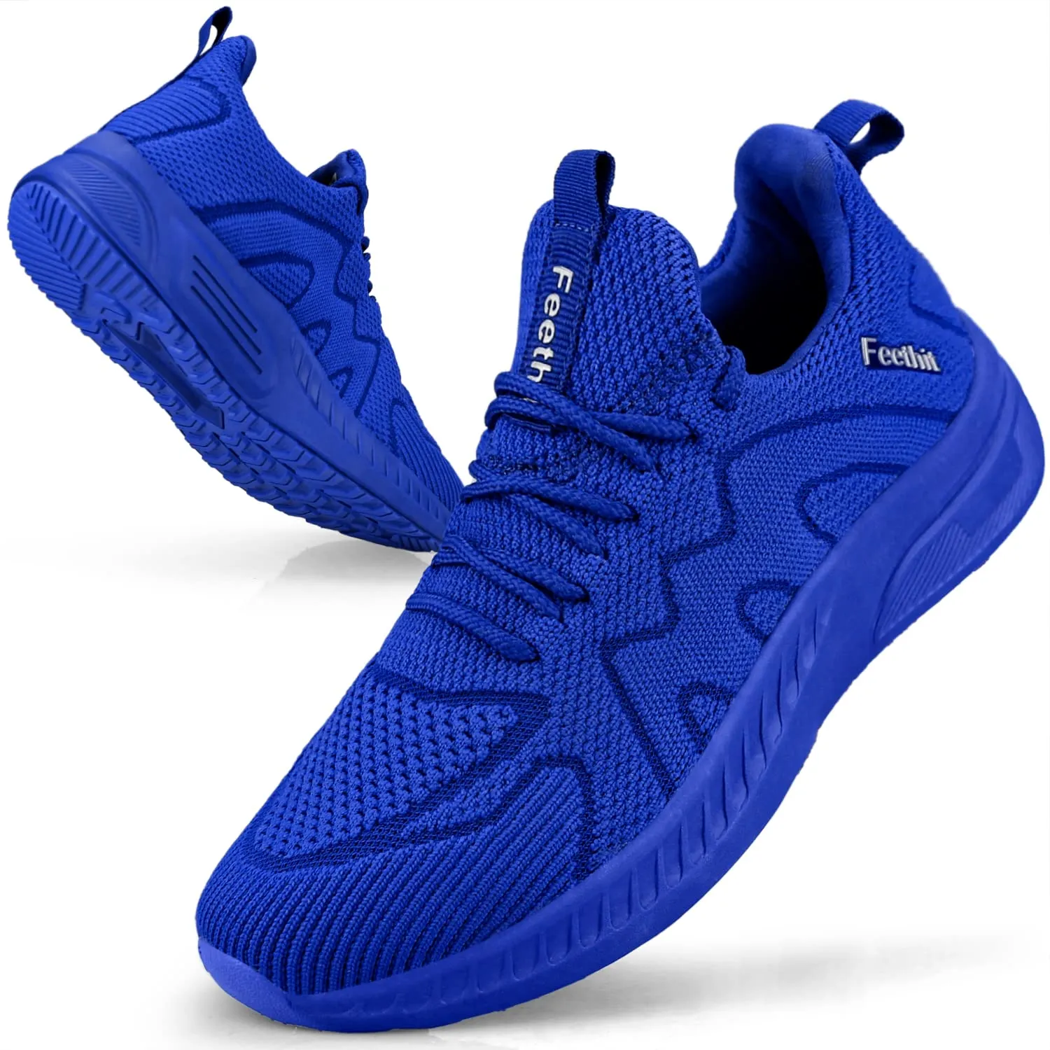 Feethit Scarpe Ginnastica Uomo Running Sneaker Palestra, Blu, 42 EU - immagine 1