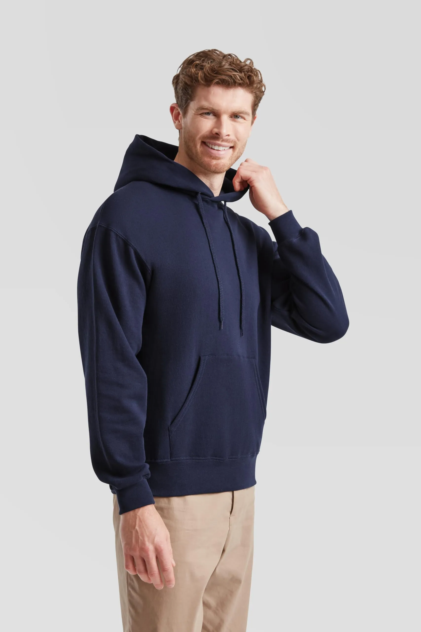 Fruit of the Loom Classic Felpa con cappuccio, 3XL, Navy - immagine 4