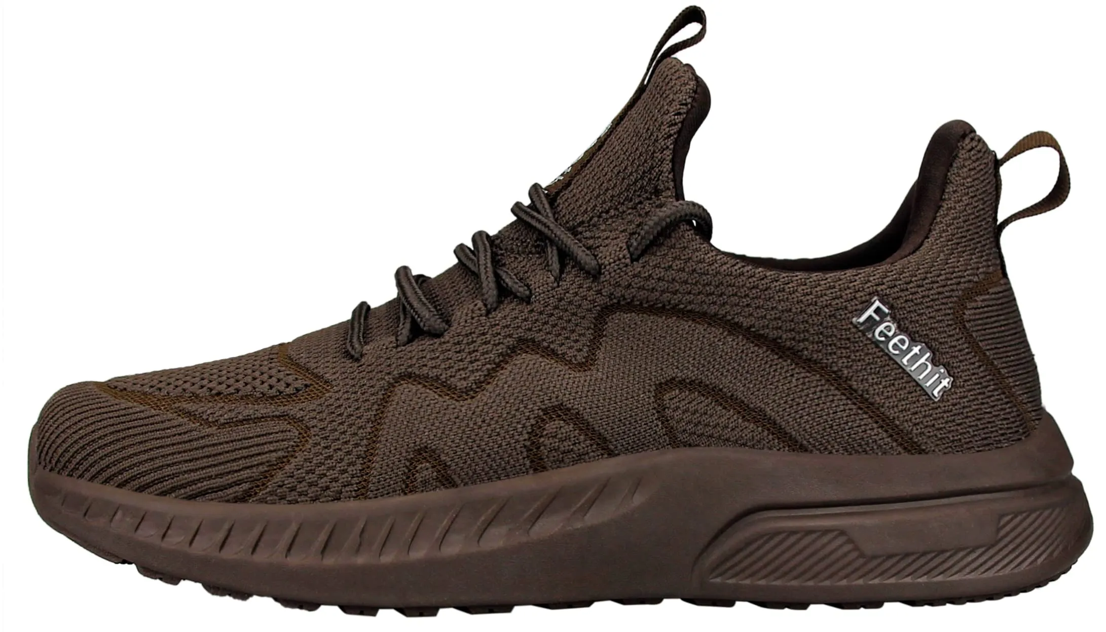 Feethit Scarpe Ginnastica Uomo Running Sportive Sneaker Palestra Marrone 42 - immagine 4