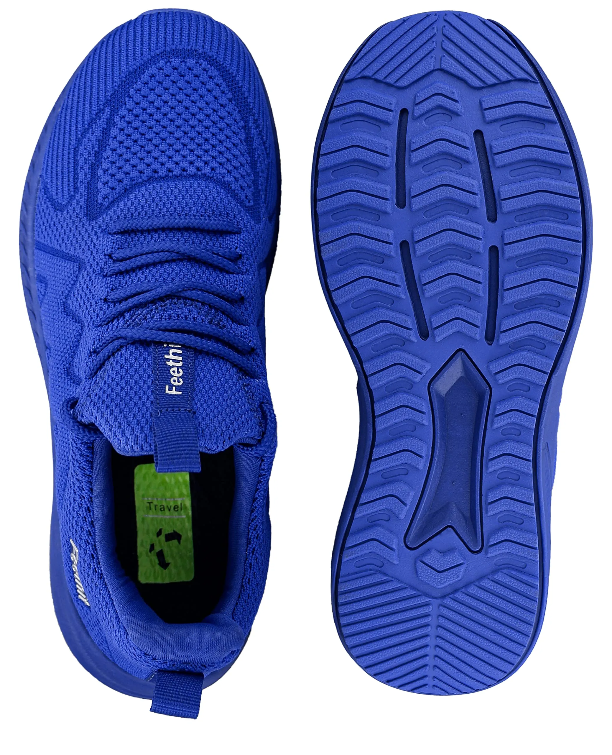 Feethit Scarpe Ginnastica Uomo Running Sportive Sneaker Palestra, Blu, 43 EU - immagine 7