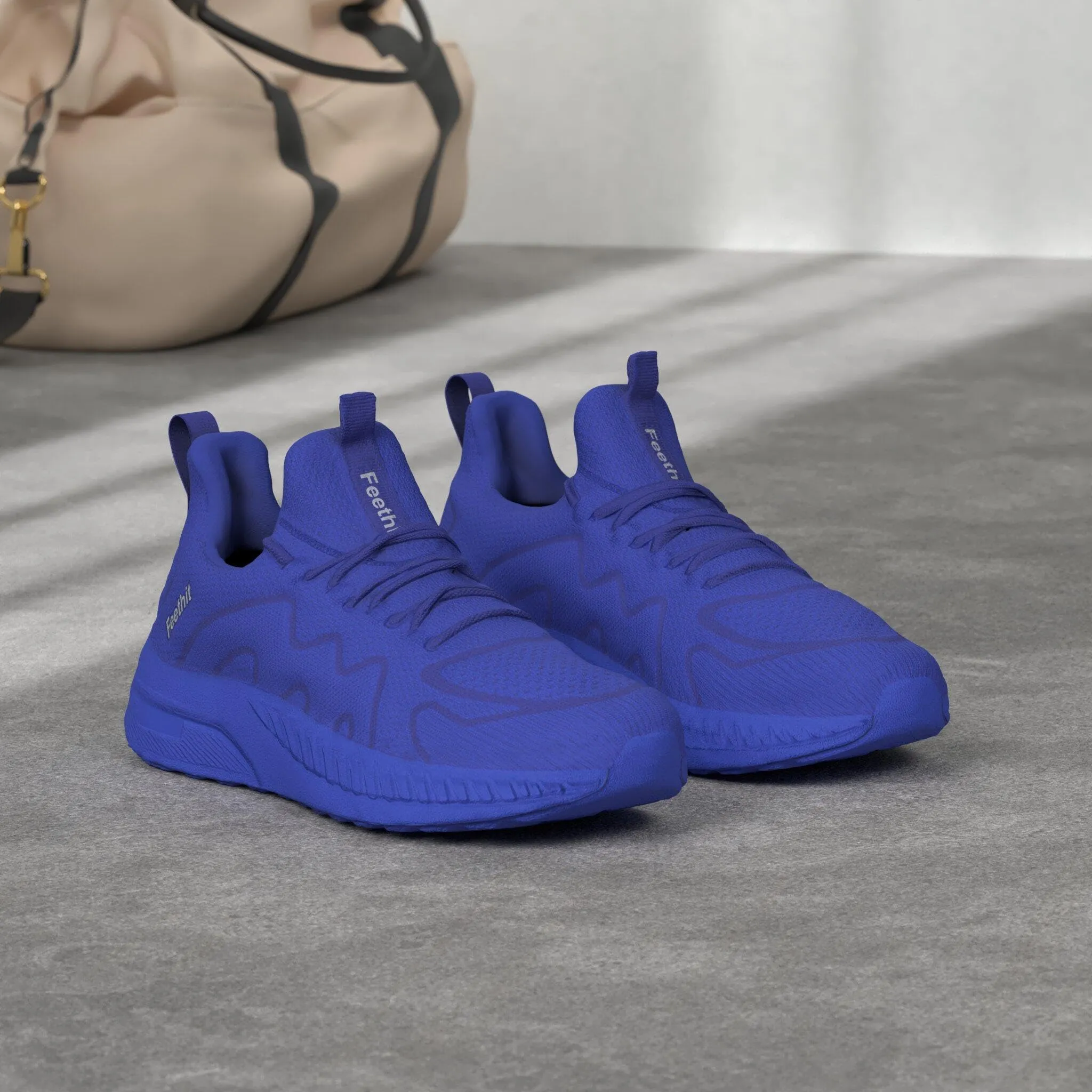 Feethit Scarpe Ginnastica Uomo Running Sportive Sneaker Palestra, Blu, 41 EU - immagine 3