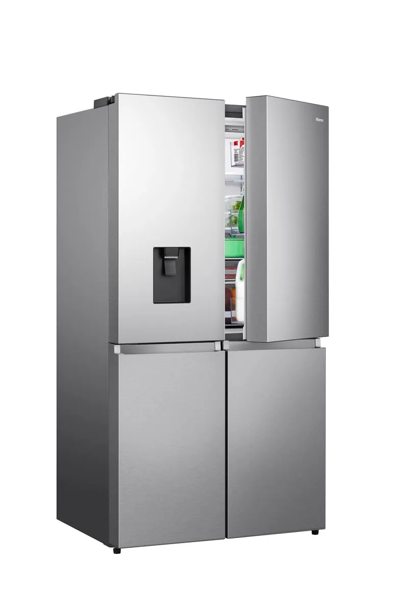 Hisense RQ758N4SWSE Frigorifero Quattro Porte Americano, 606 litri, Inox, Total No Frost, Classe E, Motore Inverter, Metal Cooling, Convert Zone, WiFi - immagine 12