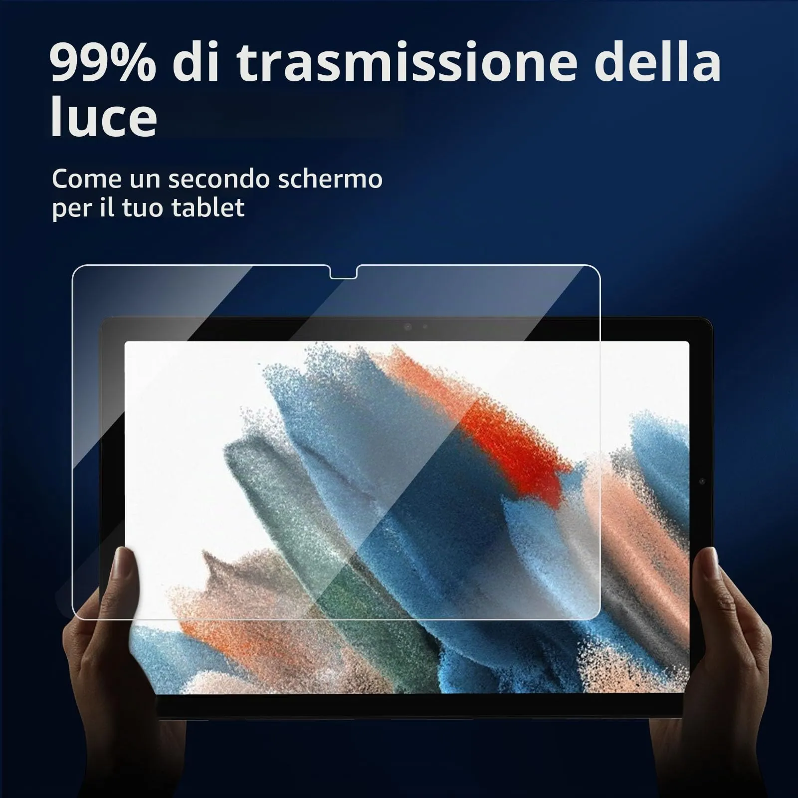NEW'C Pellicola in Vetro Temperato per Samsung Galaxy Tab A8 10,5" (2021) - immagine 7