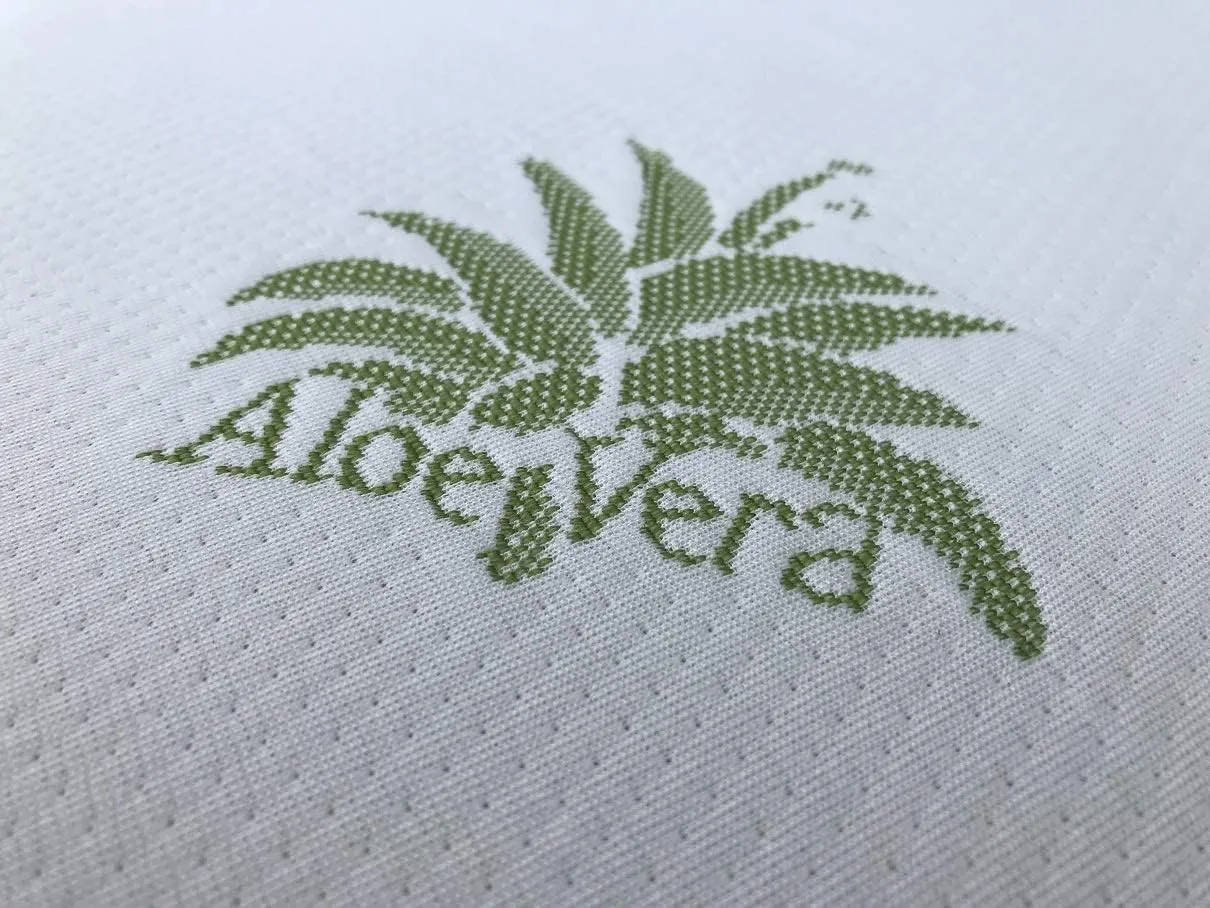 Kiby Materasso per Lettino in Aloe Vera, Lavabile e Sfoderabile, 125 x 60 x 14 cm - immagine 5
