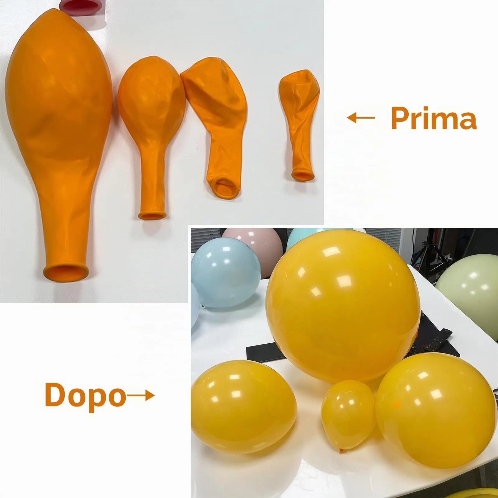 Ousuga Kit Arco di Palloncini Giallo Limone Opachi, 106 pezzi (5, 10, 12, 18 pollici) con Nastro e Accessori per Decorazioni Festa - immagine 2