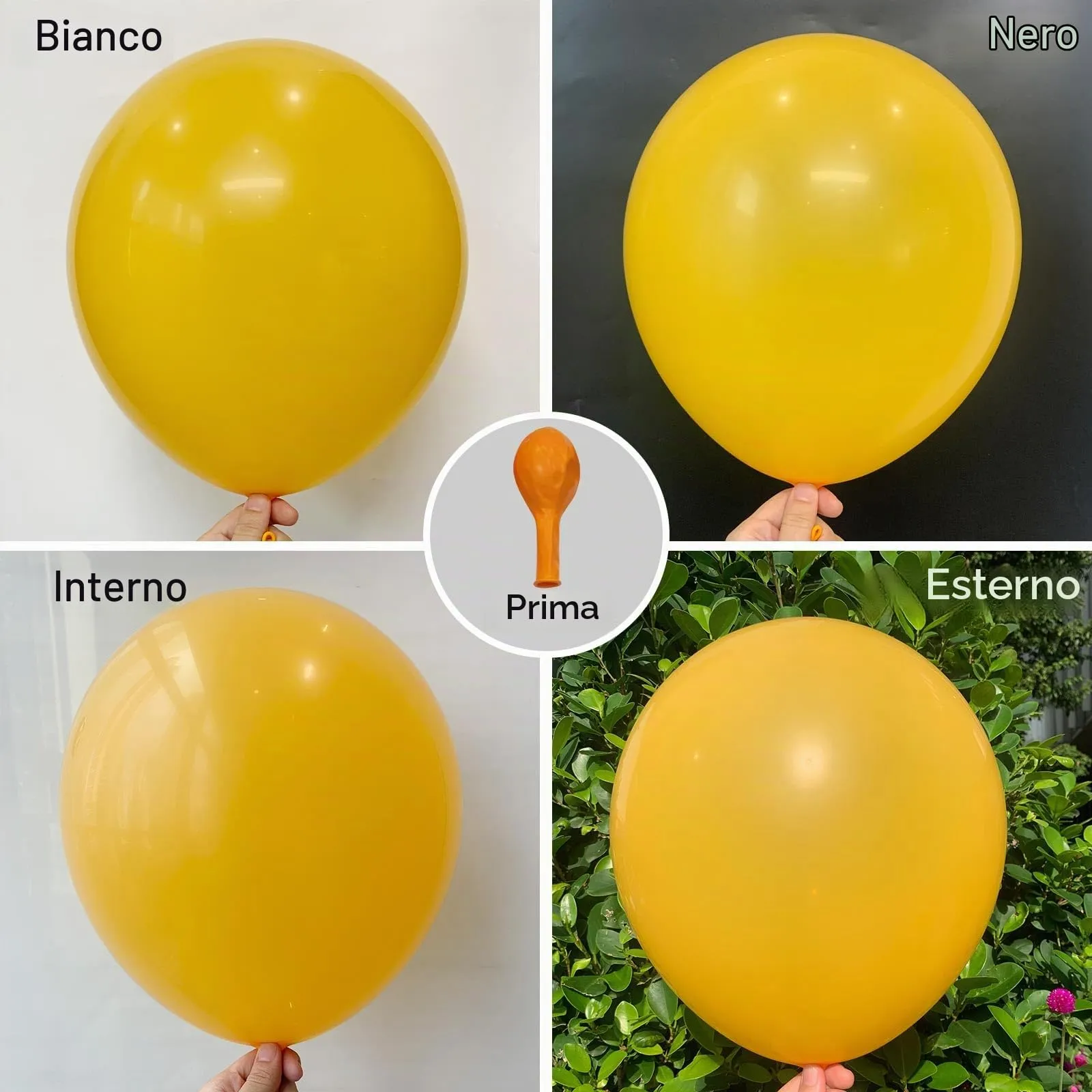 Ousuga Kit Arco di Palloncini Giallo Limone Opachi, 106 pezzi (5, 10, 12, 18 pollici) con Nastro e Accessori per Decorazioni Festa - immagine 4