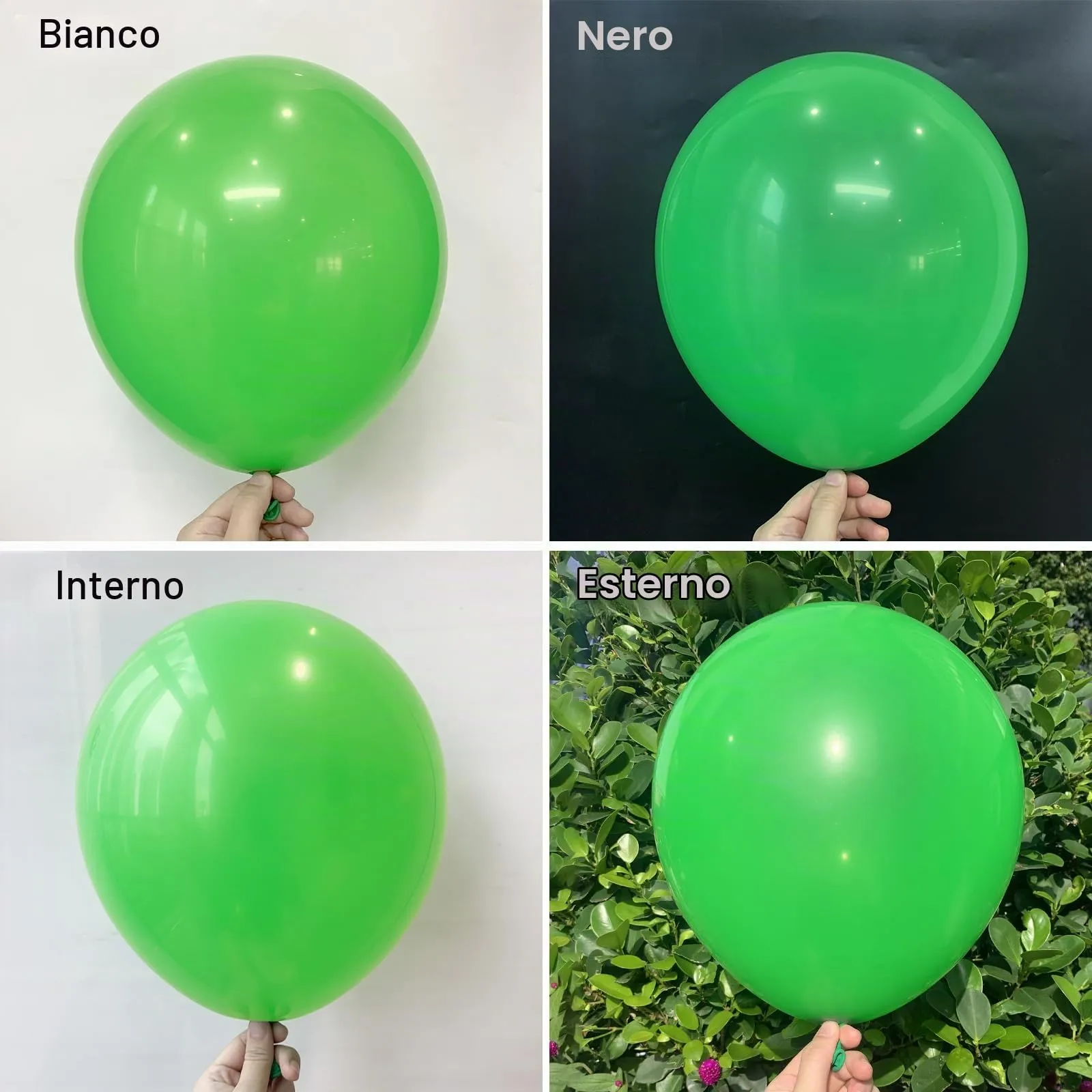 Ousuga Kit Arco di Palloncini Verde Opaco, 106 Pezzi (5, 10, 12, 18 pollici) con Nastro e Accessori - immagine 3