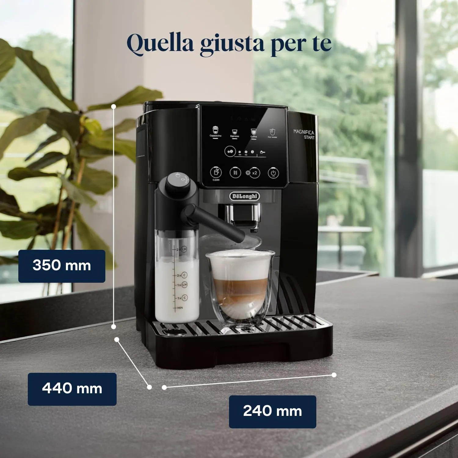 De'Longhi Magnifica Start ECAM222.60.BG Macchina da caffè Automatica, Grigio - immagine 7