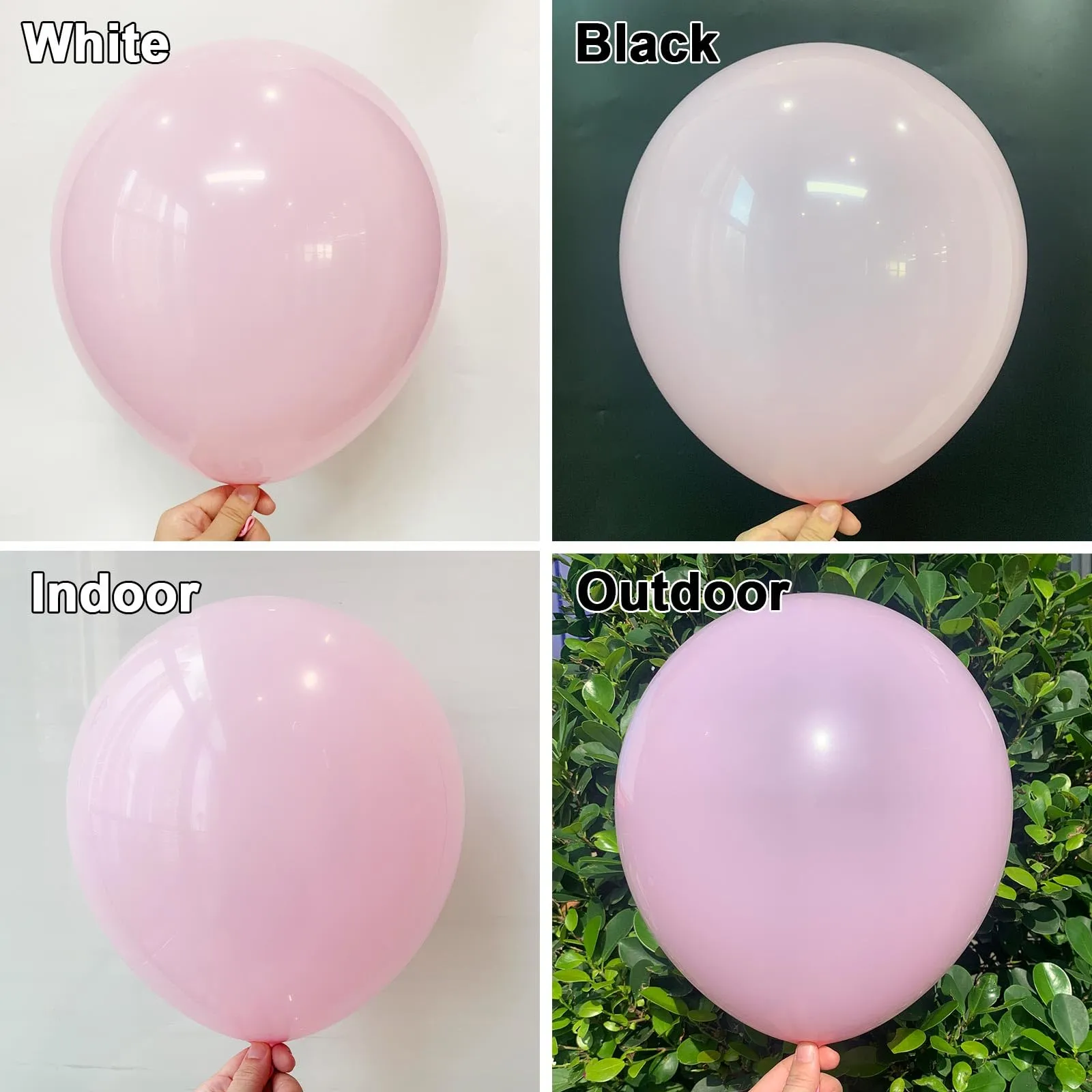 Ousuga Kit Arco di Palloncini Rosa Pastello, 106 Pezzi (5, 10, 12, 18 pollici) con Nastro - immagine 3