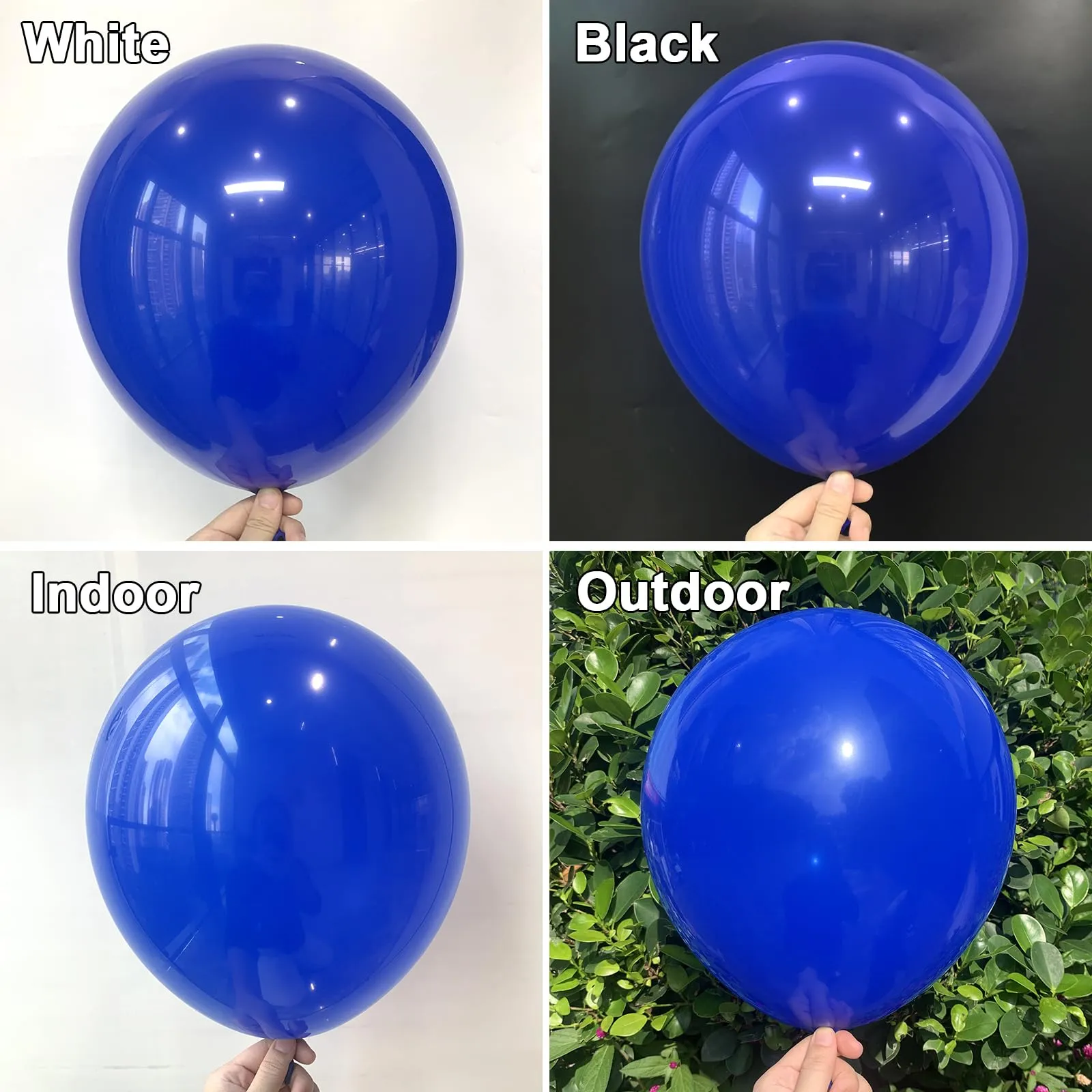 Ousuga Kit Arco di Palloncini Blu Scuro, 106 pezzi (5, 10, 12, 18 pollici) con Nastro e Accessori - immagine 3