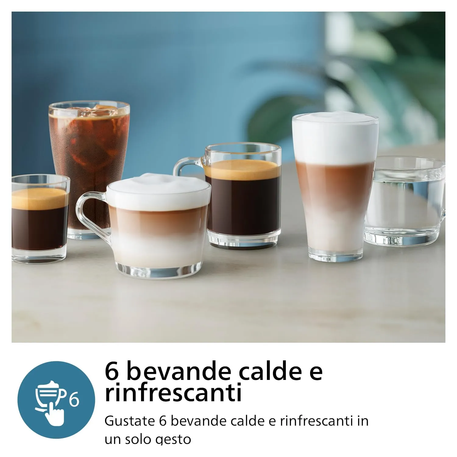 Philips 3300 Macchina Caffè Automatica EP3347/90 LatteGo, 6 bevande, Cromo Nero - immagine 3