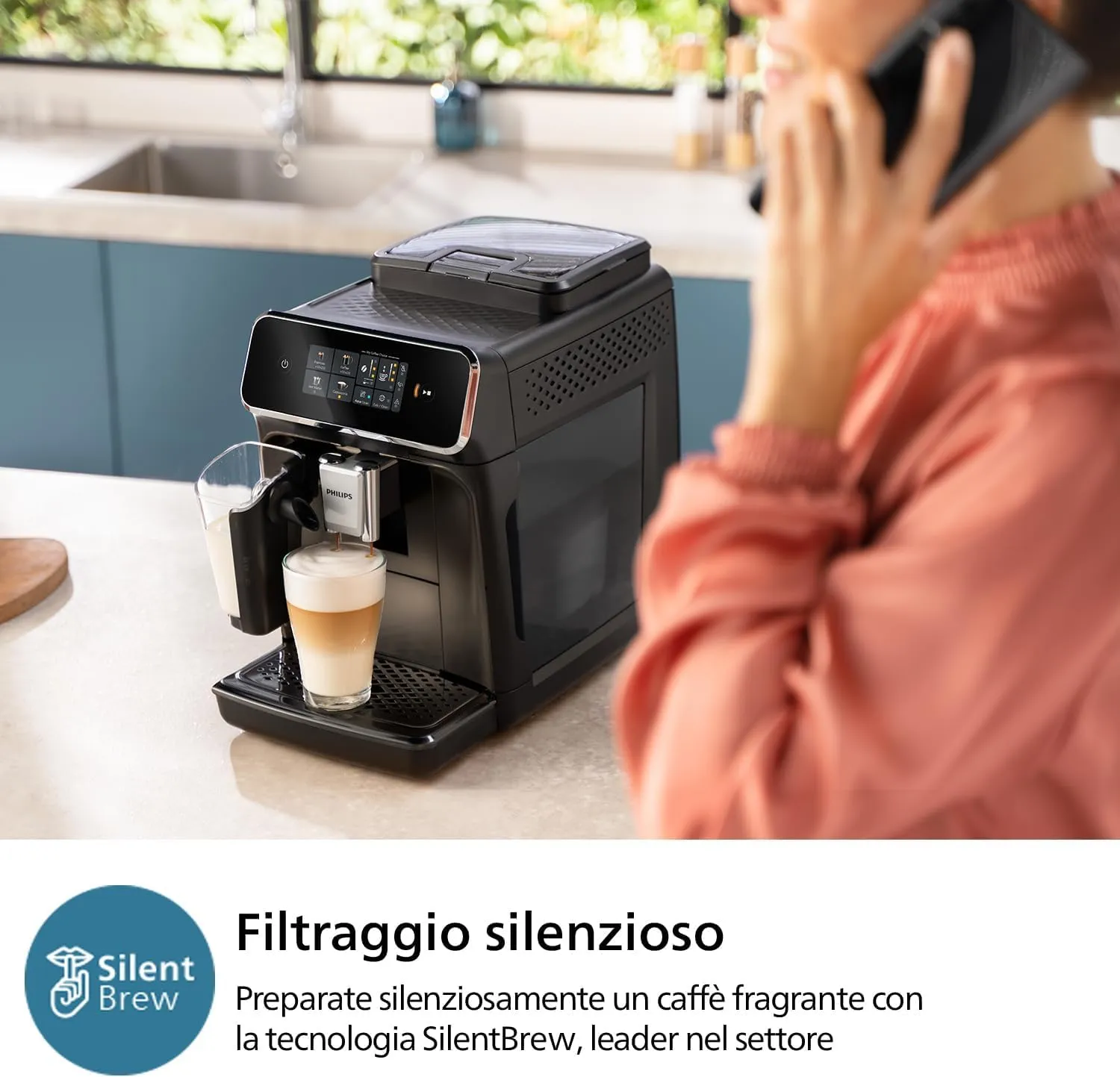 Philips 2300 Macchina Caffè Automatica LatteGo EP2330/10 - immagine 7