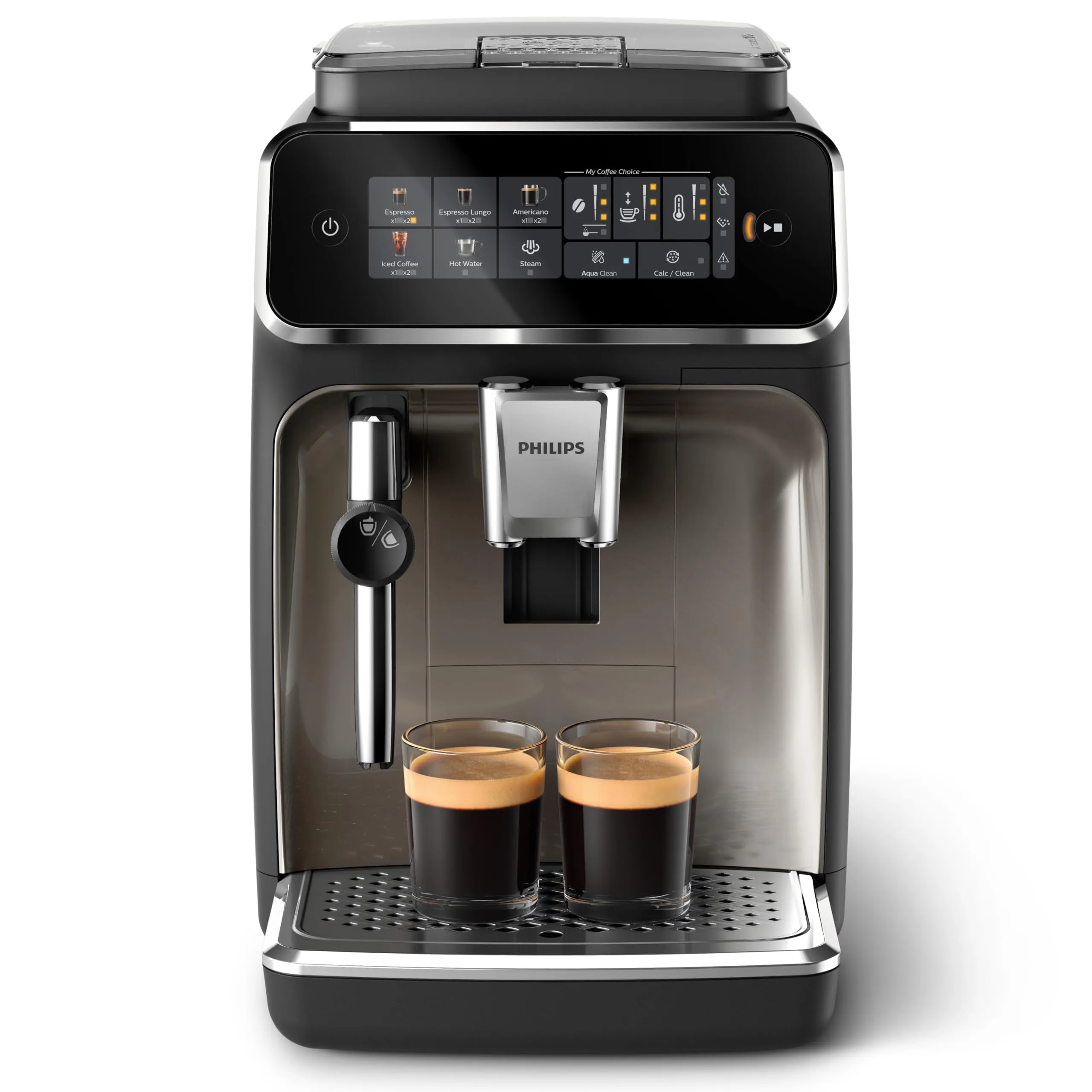 Philips 3300 Macchina Caffè Automatica EP3326/90, 5 bevande, Montalatte - immagine 1