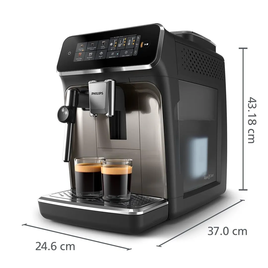 Philips 3300 Macchina Caffè Automatica EP3326/90, 5 bevande, Montalatte - immagine 2