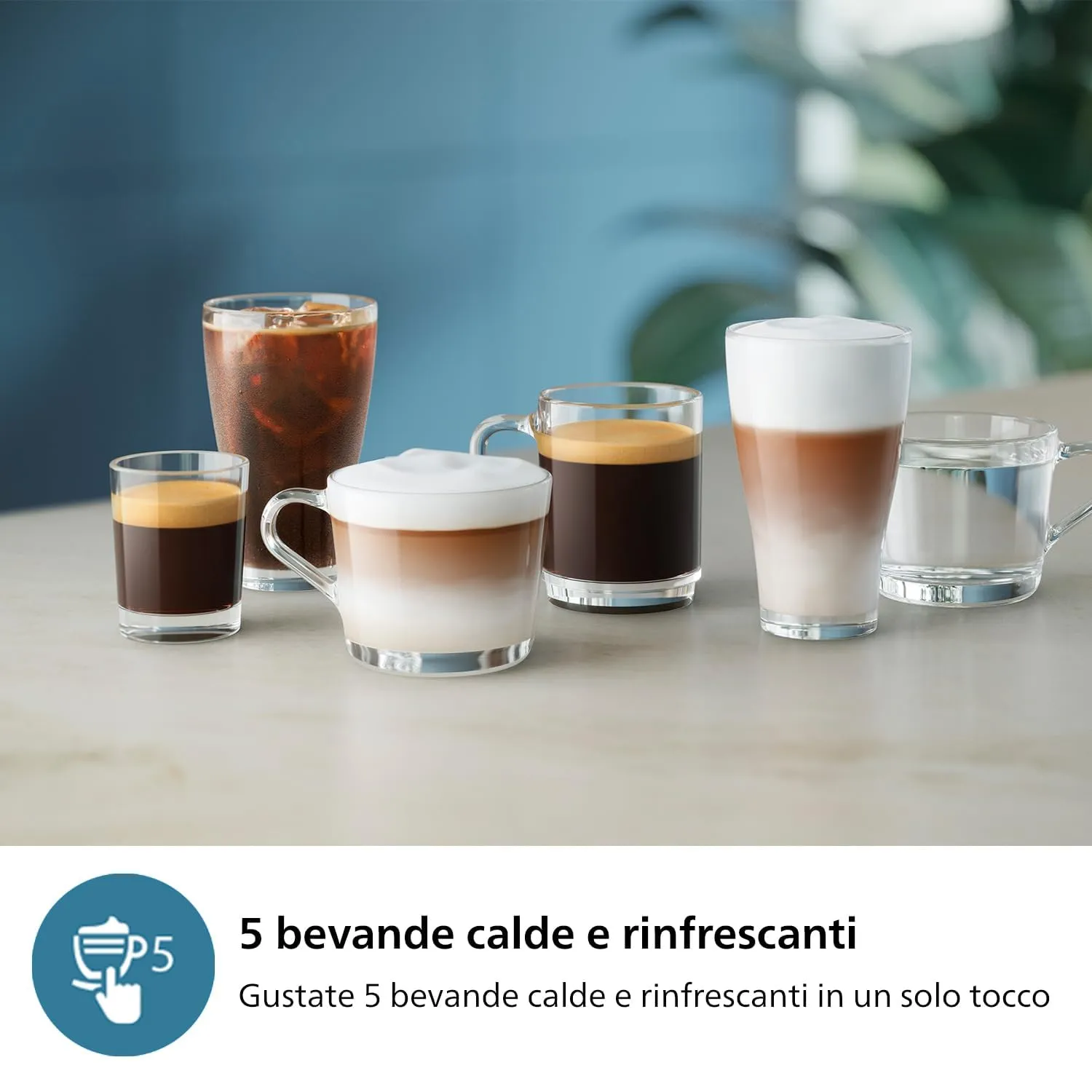 Philips 3300 Macchina Caffè Automatica EP3326/90, 5 bevande, Montalatte - immagine 3