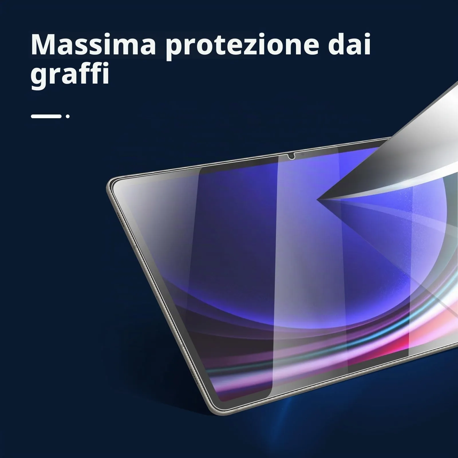 NEW'C Pellicola in Vetro Temperato per Samsung Galaxy Tab S10 Lite, S10 FE, S9, S9 FE 11 pollici - immagine 5
