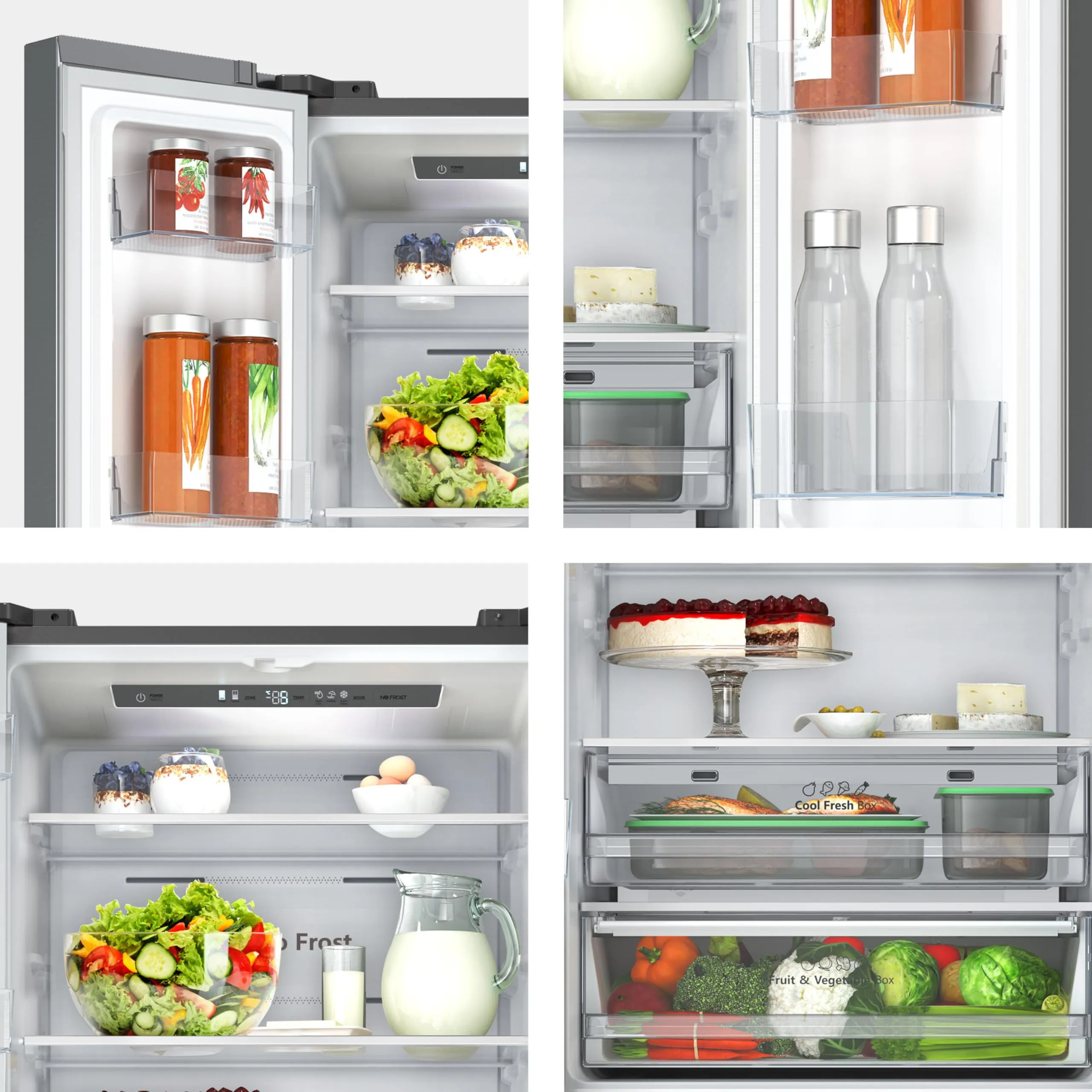 Hisense RF632N4BCE Frigorifero French Door, 485 Litri, Inox, Total No Frost, Classe Energetica E - immagine 10